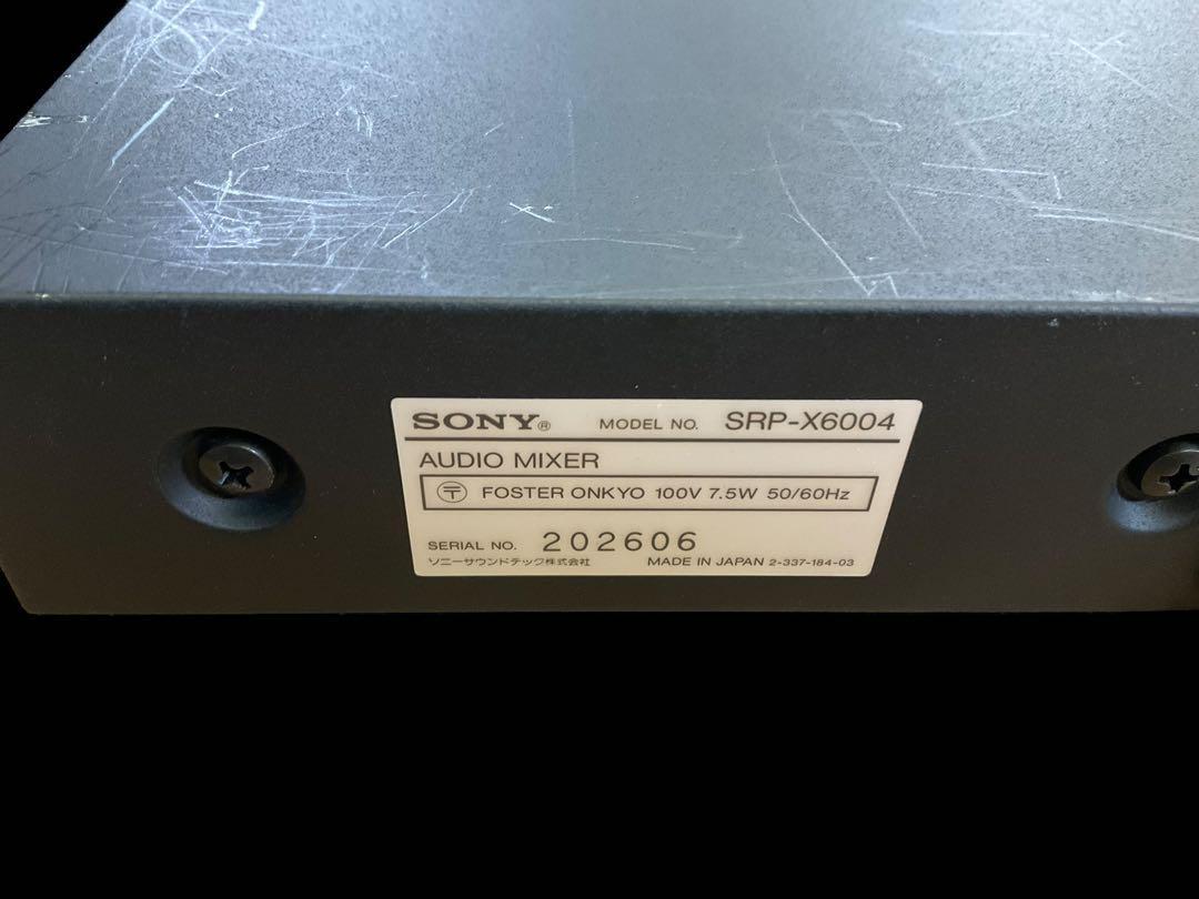 SONY mixer amplifier SRP-X6004