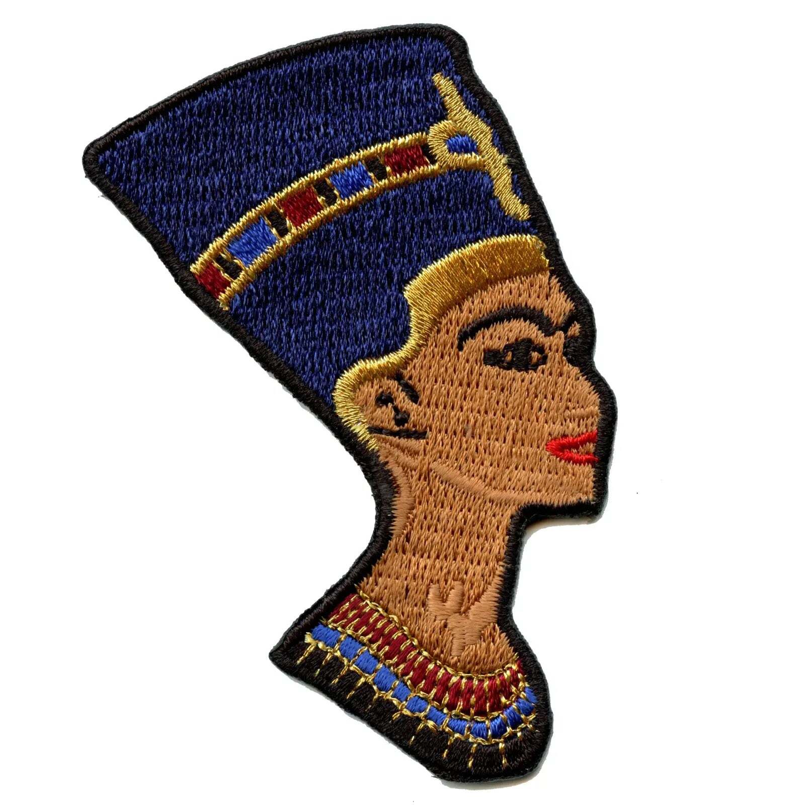 Egyptian Queen Nefertiti Iron On Logo Iron On Embroidered Patch