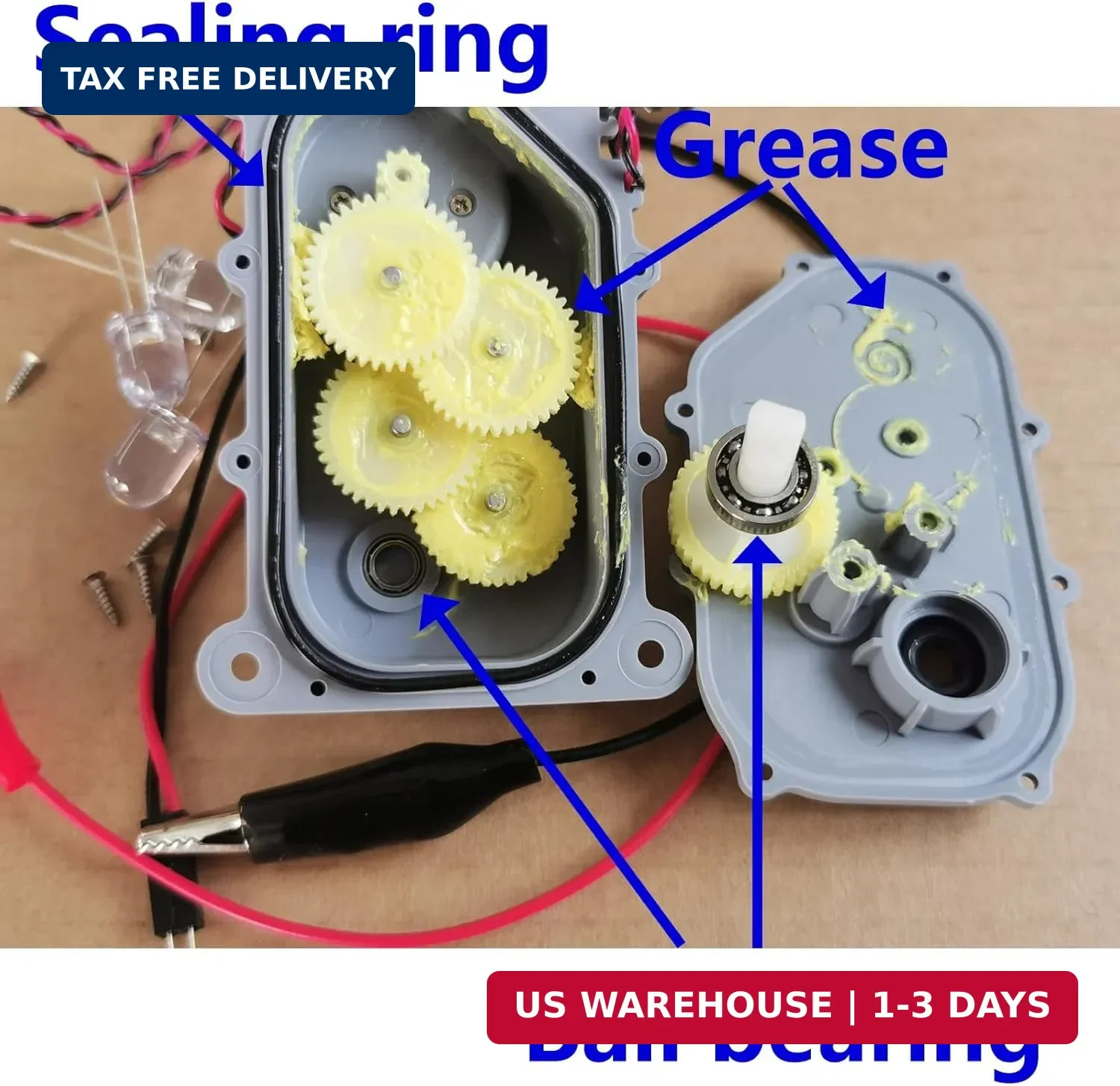 Nightbreeze Hand Crank Generator for Physics & Science Labs - DIY Energy Convers