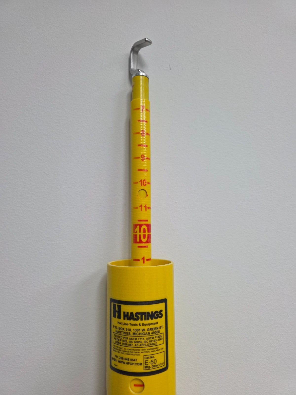 50' hastings utility height measuring stick. Brand new, in packaging.