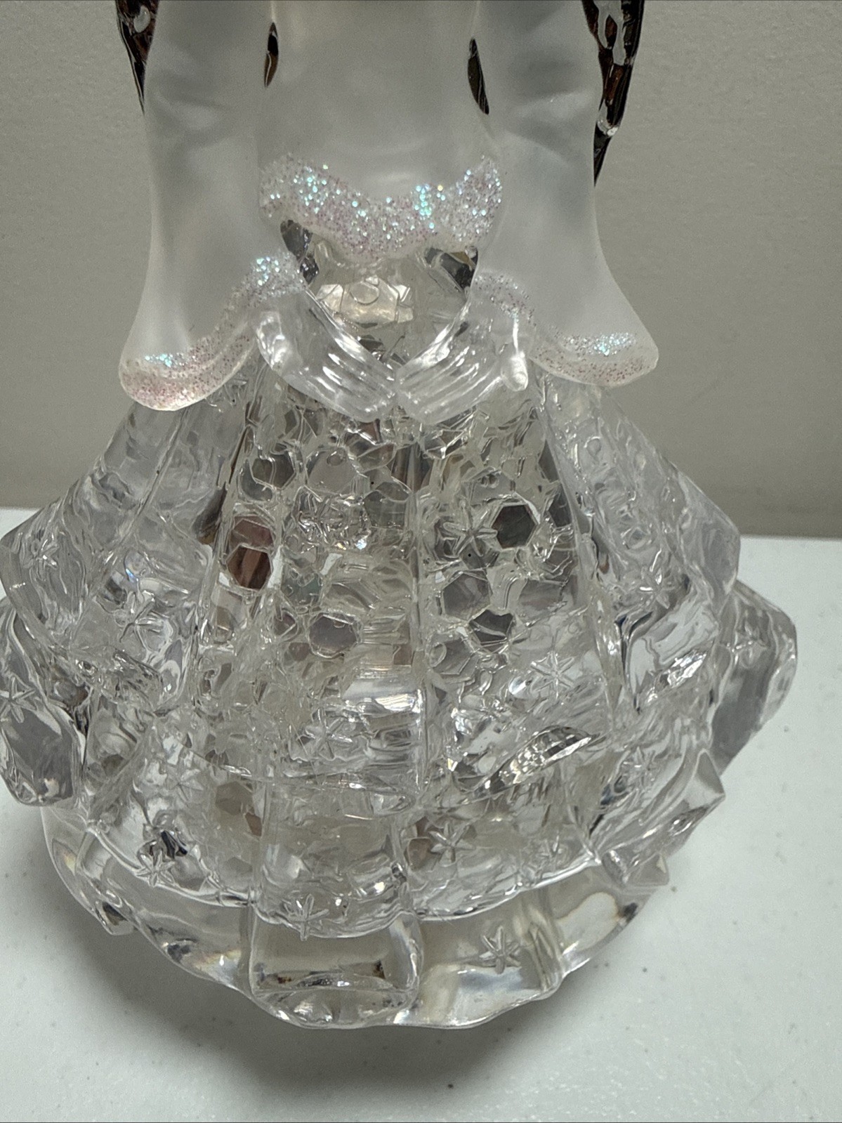 Acrylic Clear Angel Night Light Beautiful Christmas