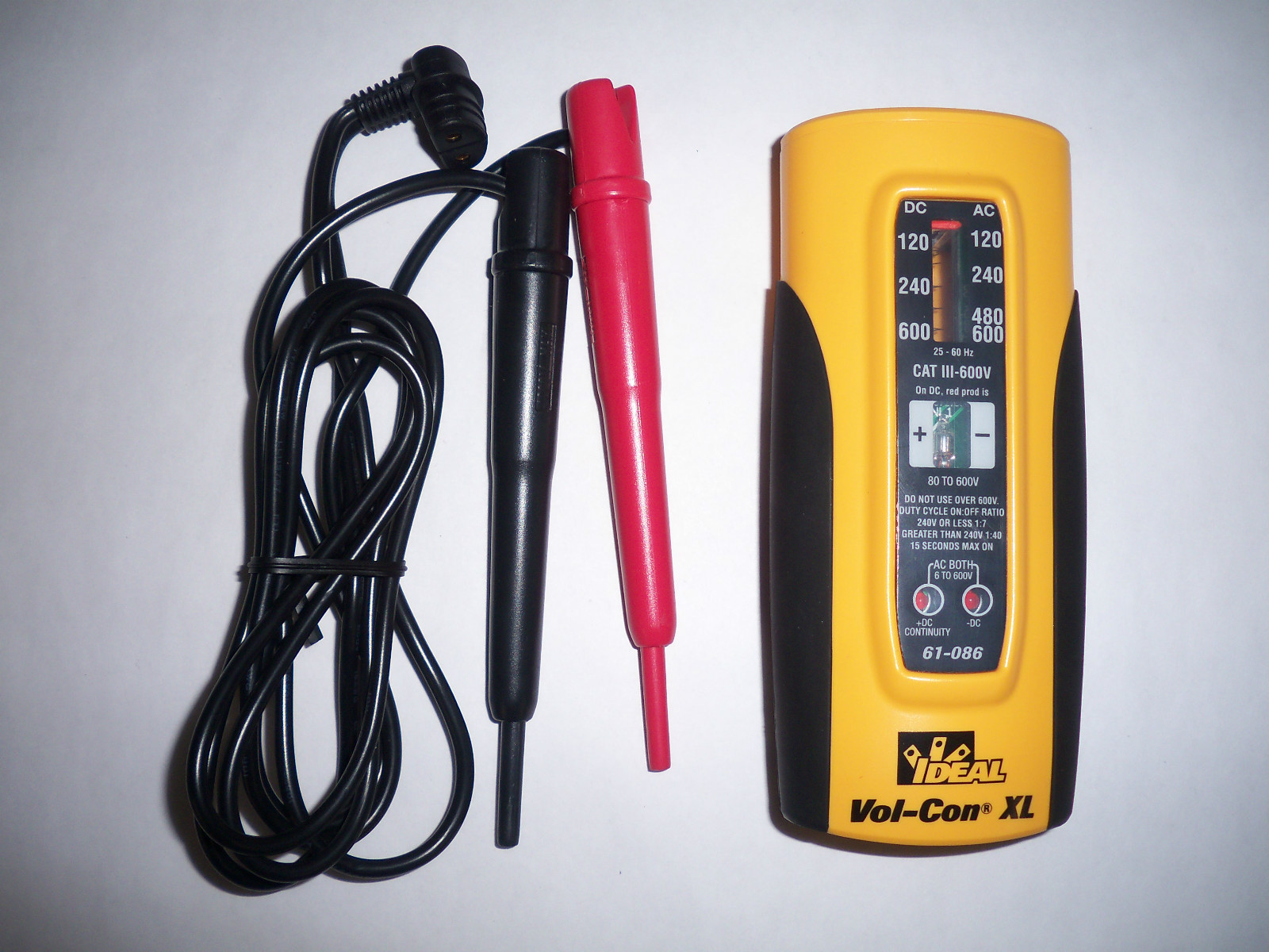 IDEAL VOL-CON XL Voltage/Continuity Tester 61-086 NEW