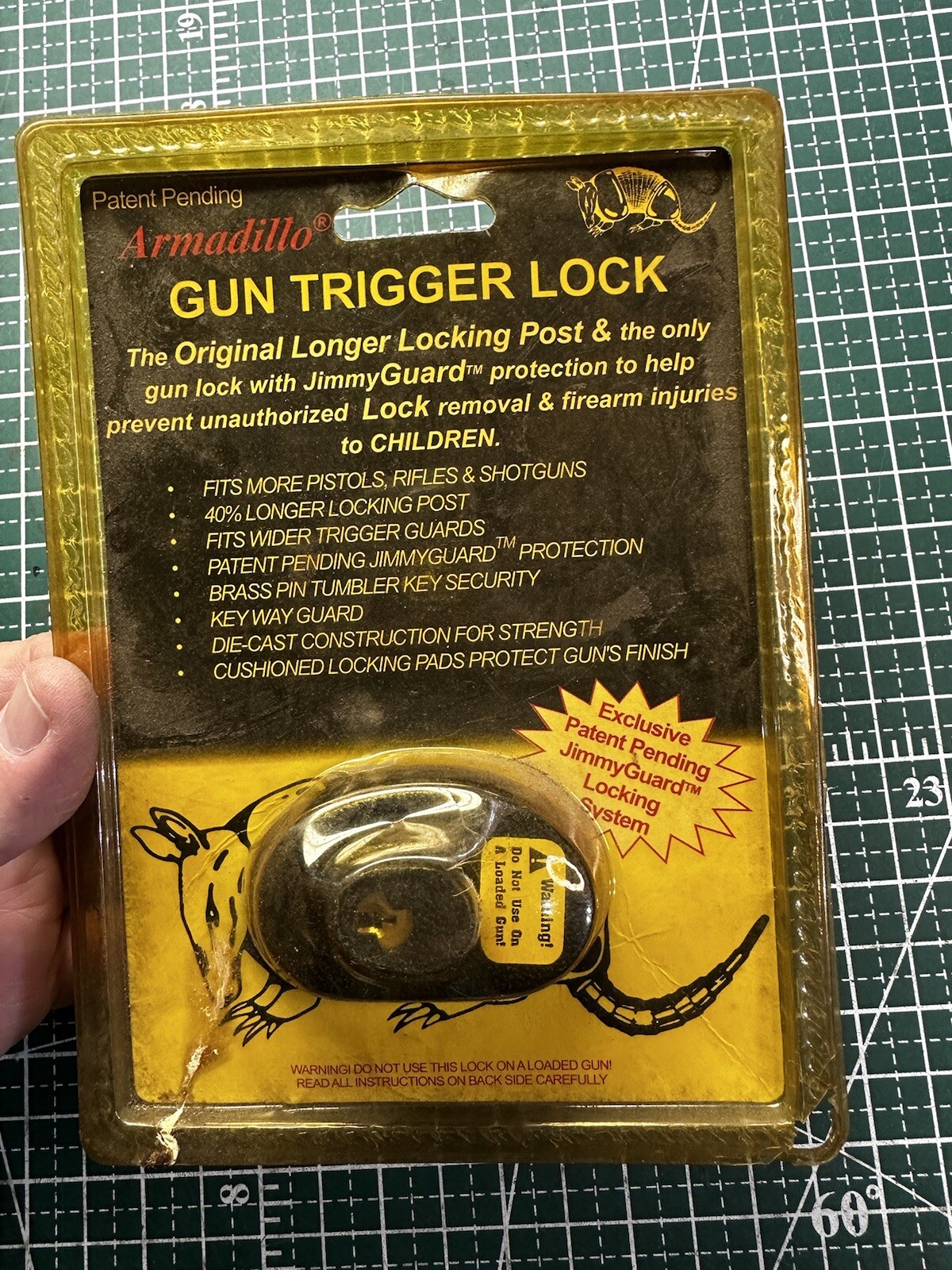 NOS Armadillo Gun Keyed Trigger Lock 9001KDSPT , Sealed New!