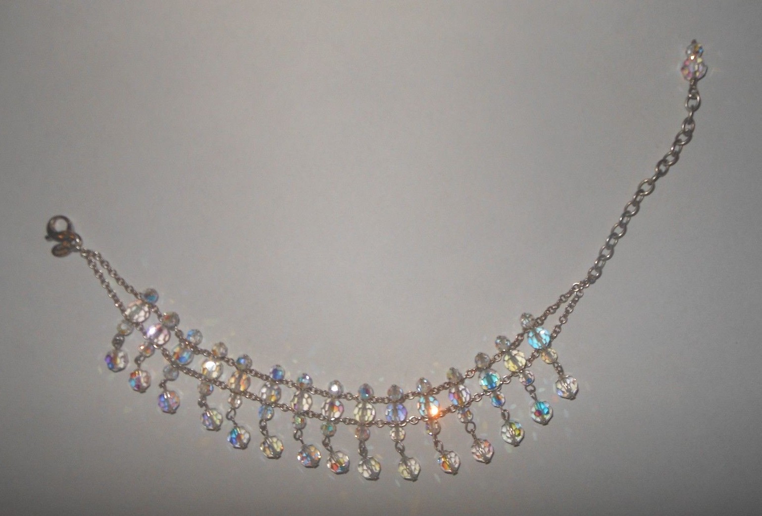 DIANA KANE CRYSTAL BEADED IRIDESCENT 7-8" BRACELET