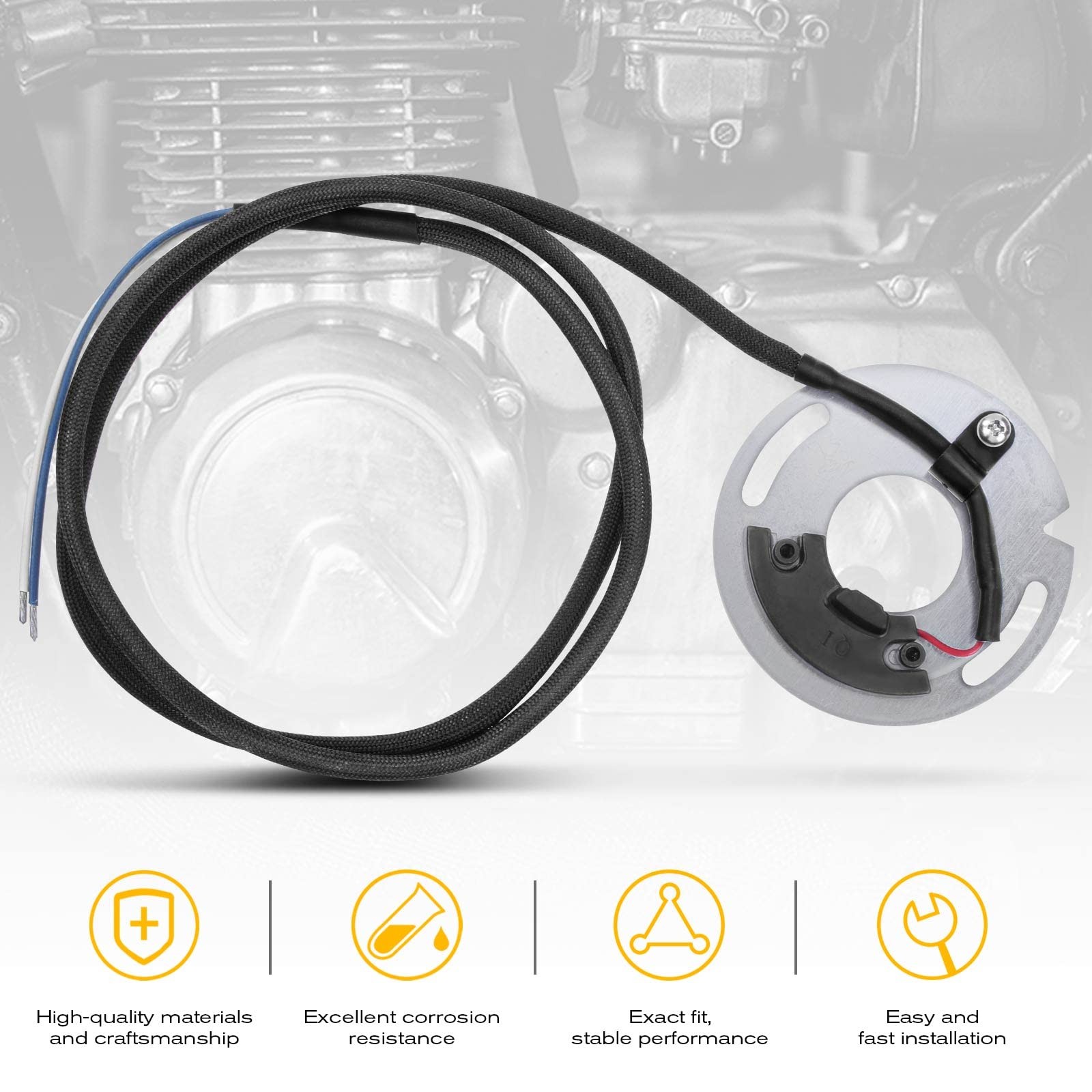 A-Premium Electronic Ignition System Dual Fire Compatible with Harley-Davidso Dy