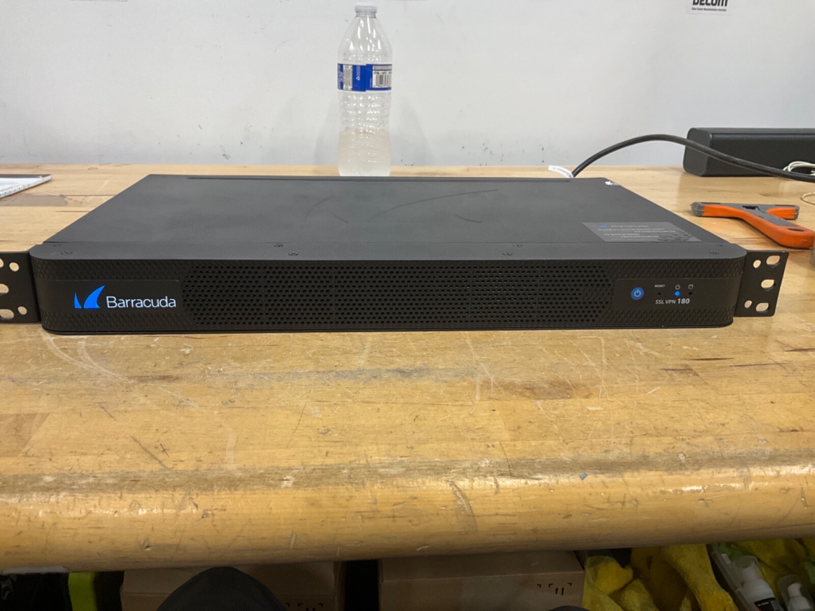 Barracuda SSL VPN 180 Network Security Appliance w/ Rack Ears, HDD REMOVED.