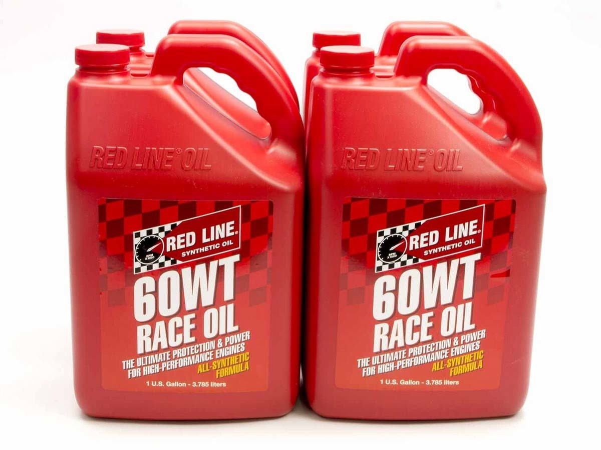 Red Line Motor Oil - Racing - 20W60 - Synthetic - 1 gal - Set of 4