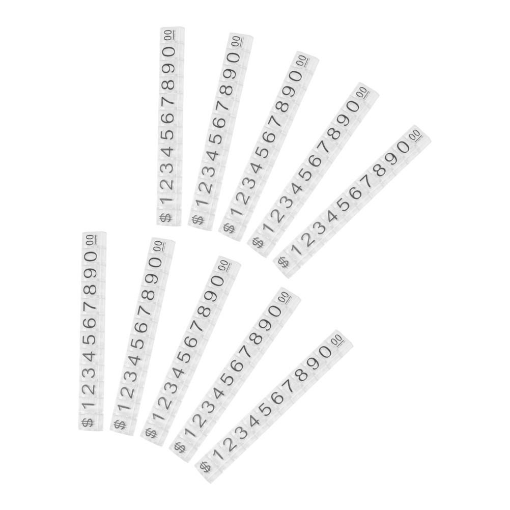 10Pcs Durable Adjustable Number Price Tag Cubes for Jewelry Retail Display Shop