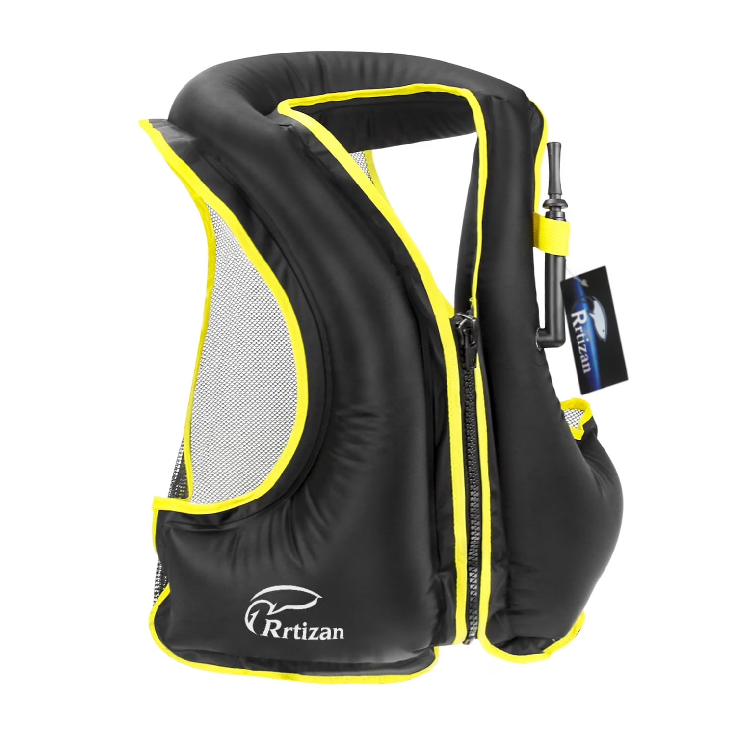 Rrtizan Adults Inflatable Swim Vest, Portable Snorkel Vest, S/M