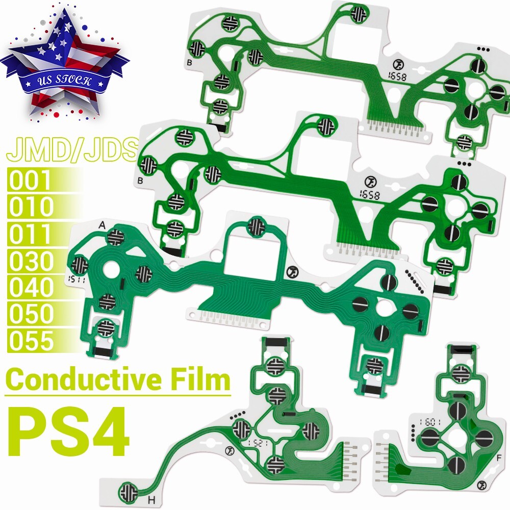 For Sony PS4 Dualshock Controller Conductive Film Button Keypad Ribbon OEM 5Pack
