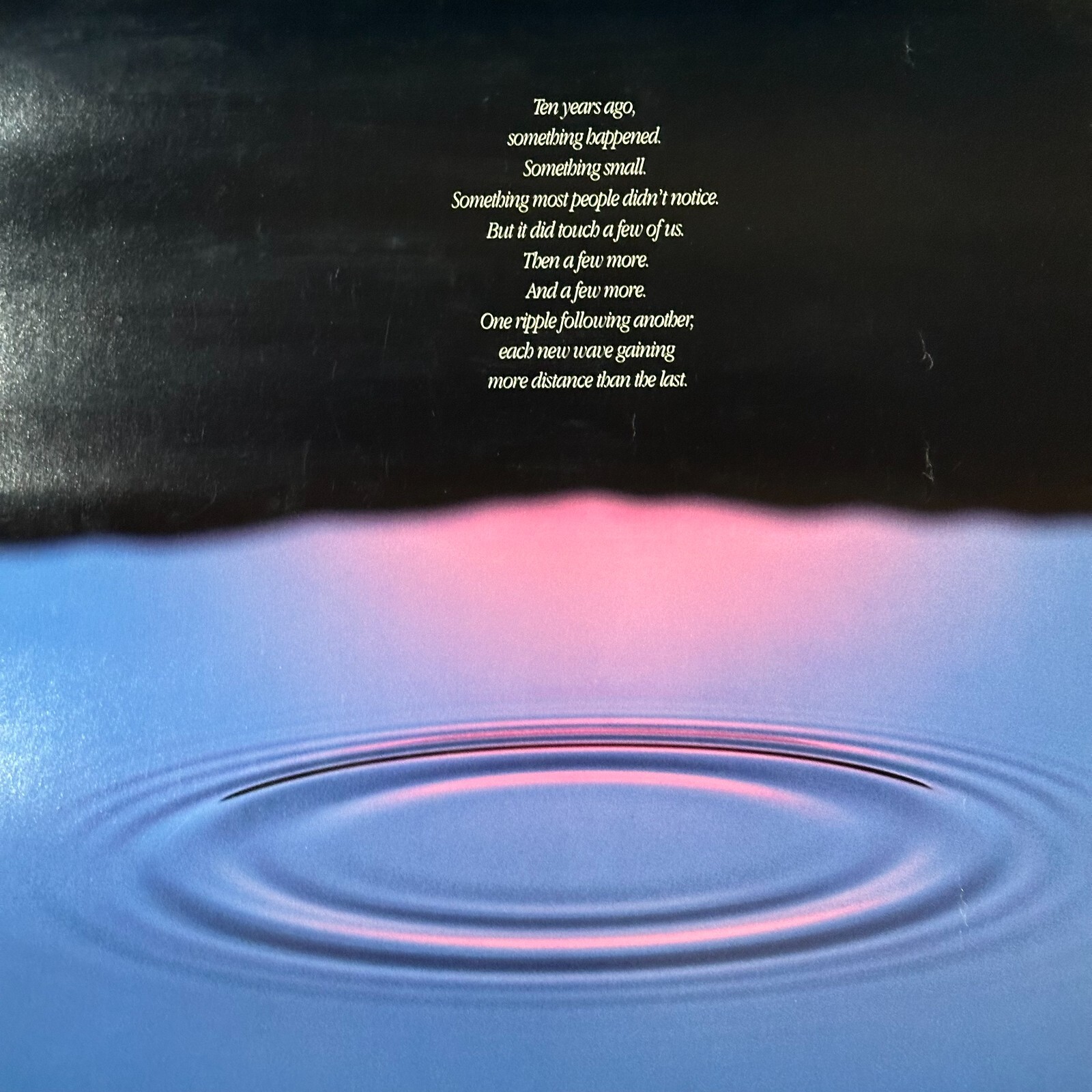 SUPER RARE _ APPLE COMPUTER 10th ANNIVERSARY RIPPLE POSTER _ AUTHENTIC _ 1987