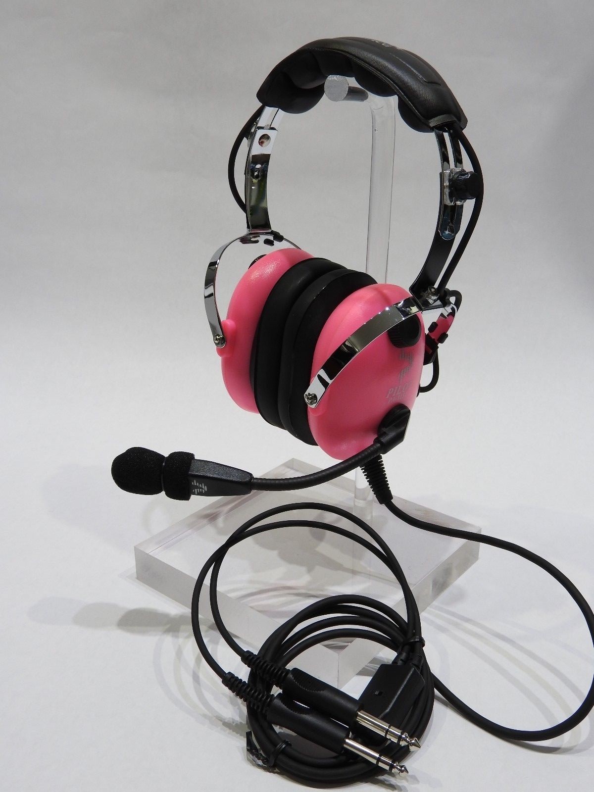 HOT PINK CHILD, YOUTH AVIATION HEADSET by PILOT USA    p/n PA-1151ACG