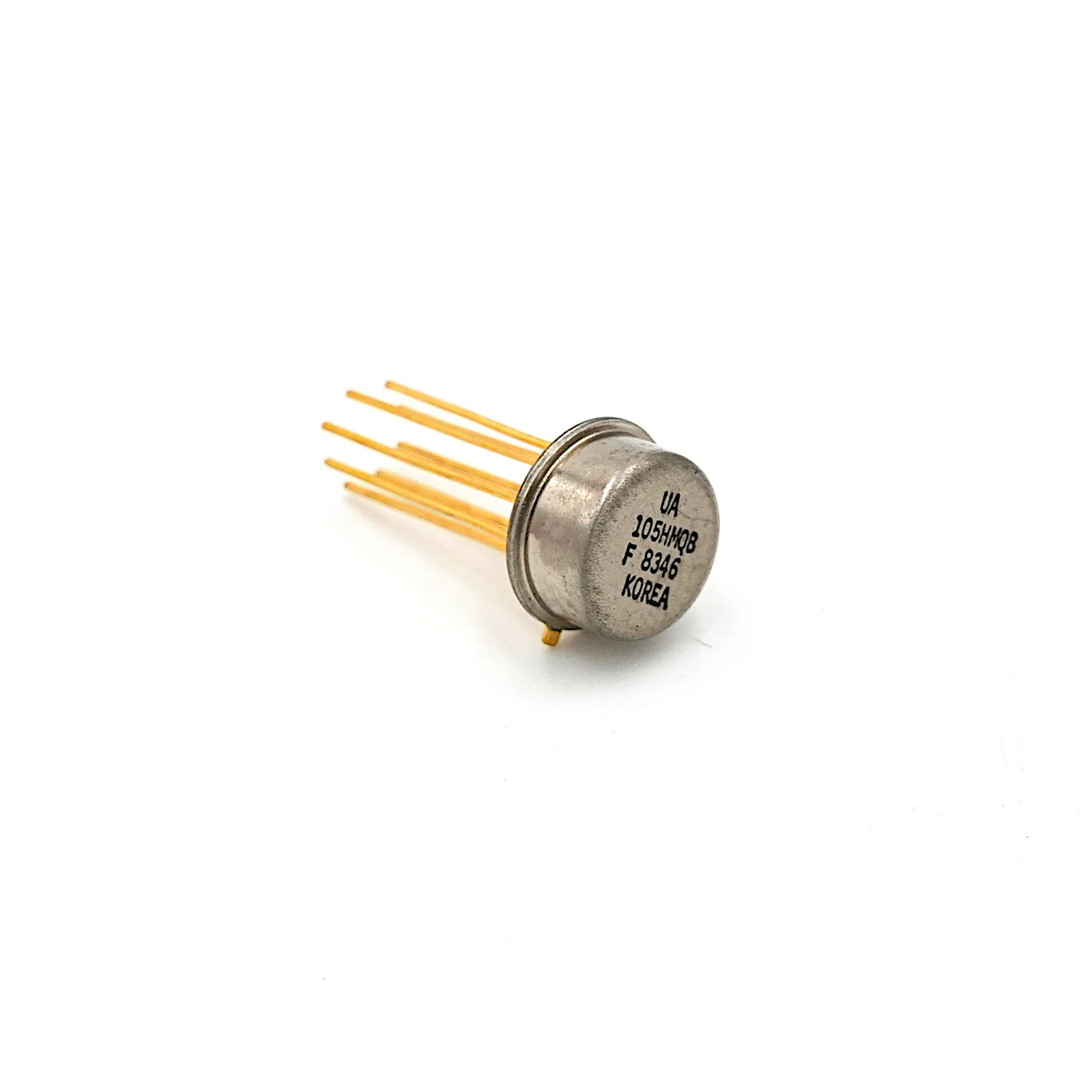 Fairchild UA105HMQB Voltage Regulator in Gold  Lead CAN-8 Package (NEW)