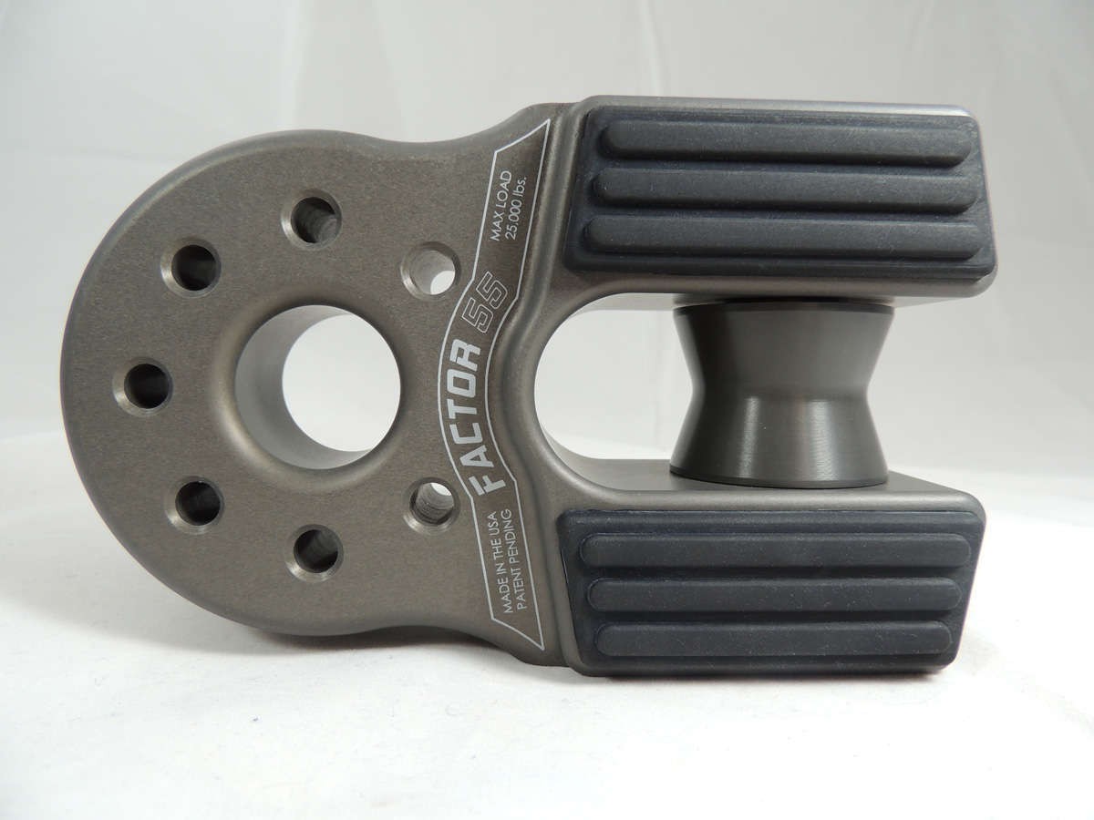Factor-55 00090-06 Flatlink XXL Winch Shackle Mount GRAY