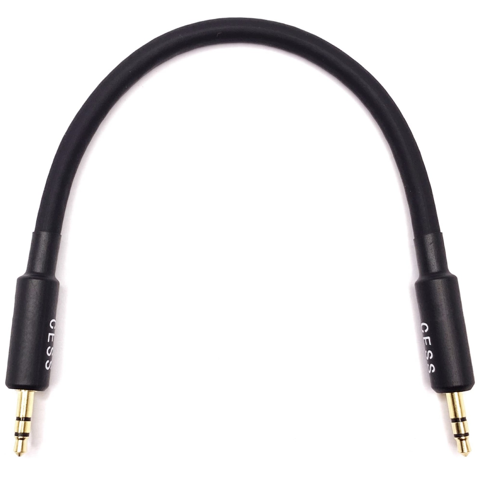 CNCESS CESS-070 Short Stereo Audio Cable with 3.5mm TRS Connectors Male to Ma...