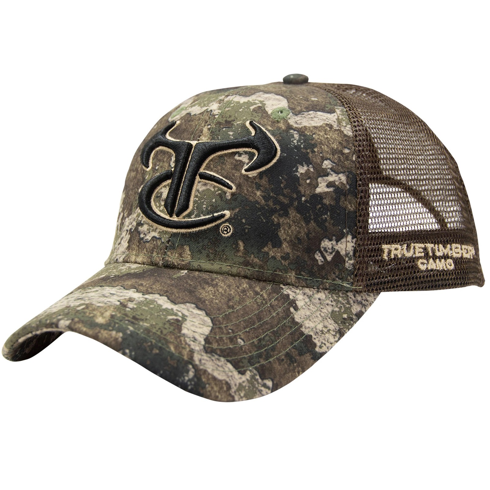 New True Timber S Camo/Mesh Back Cap with Logo