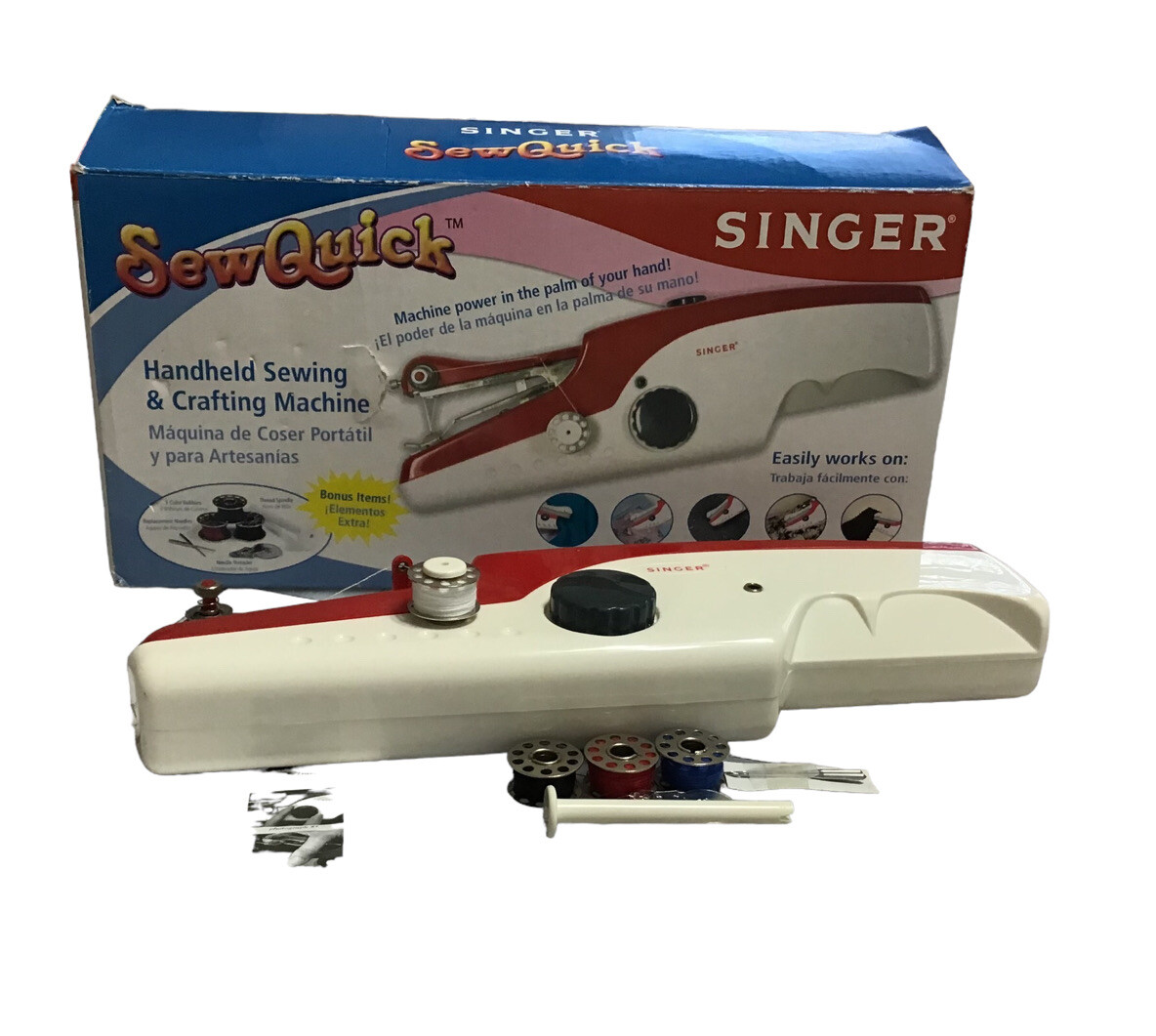 Singer Sew Quick #30089 Hand Held Sewing Machine New In Box.