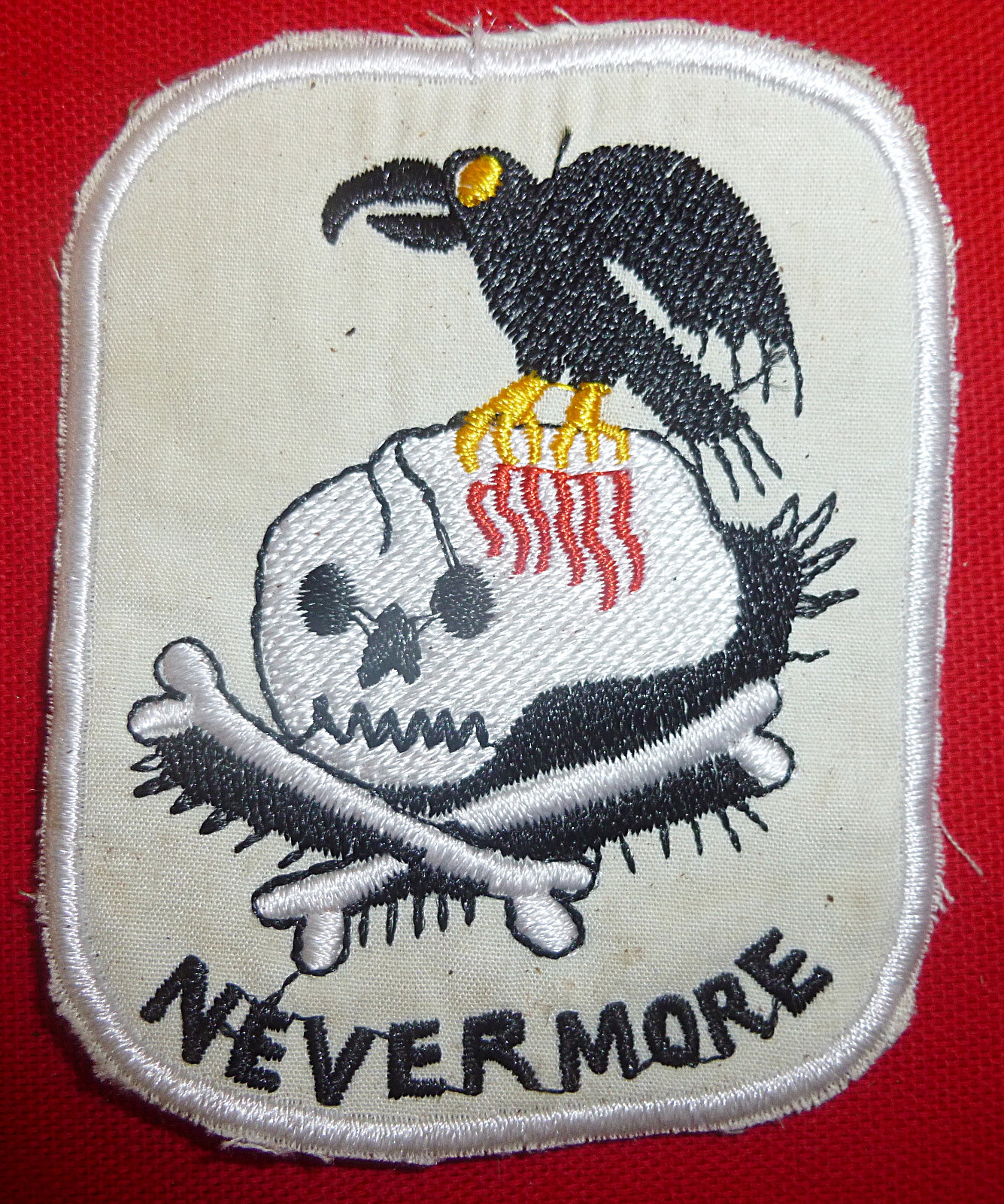 NEVERMORE - THE RAVEN - Patch - USAF 56th SPECIAL OPS - Vietnam War - M.265