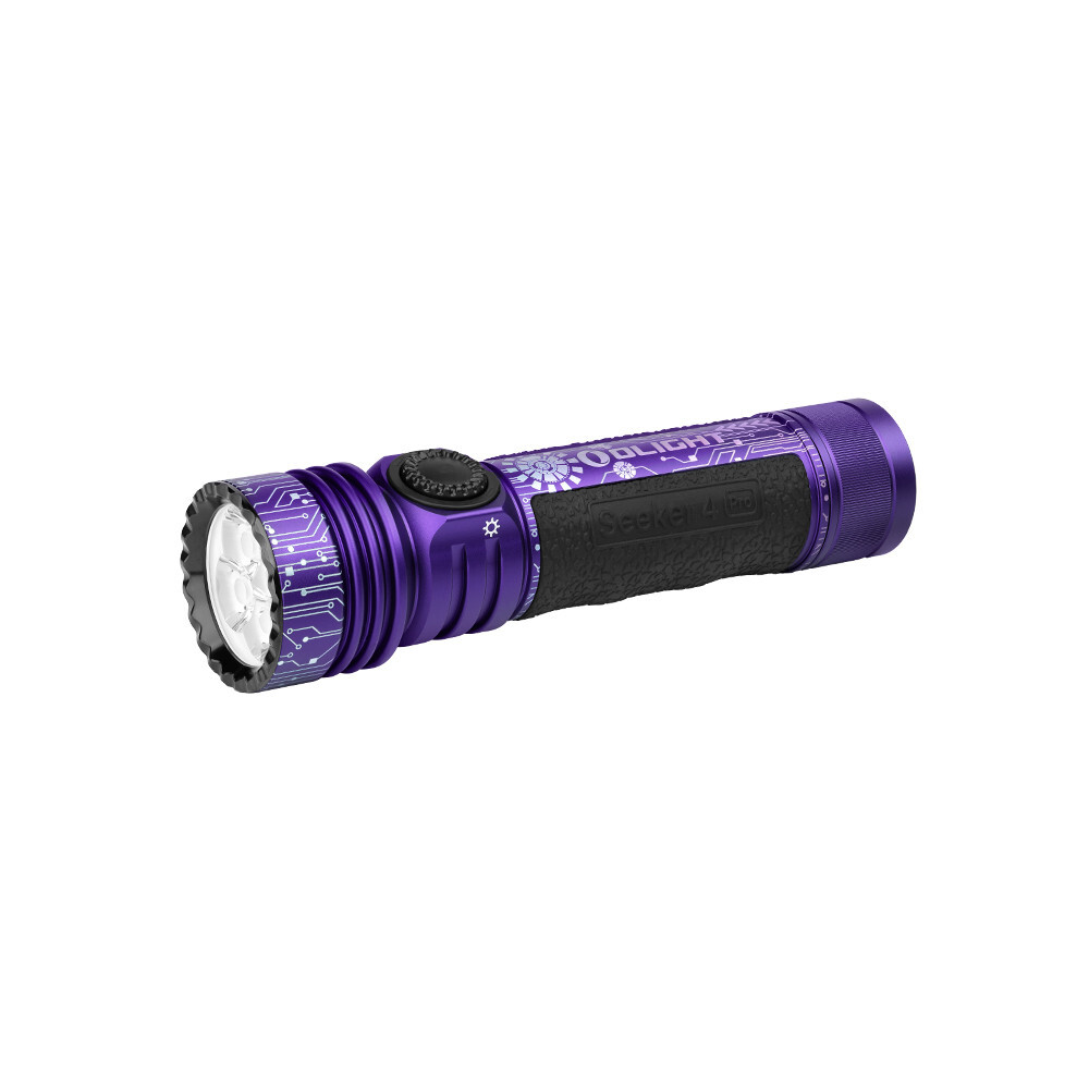Olight Seeker 4 Pro Cyber Violet w/Versatile Holster, 4600 Lum, 260M, Cool White