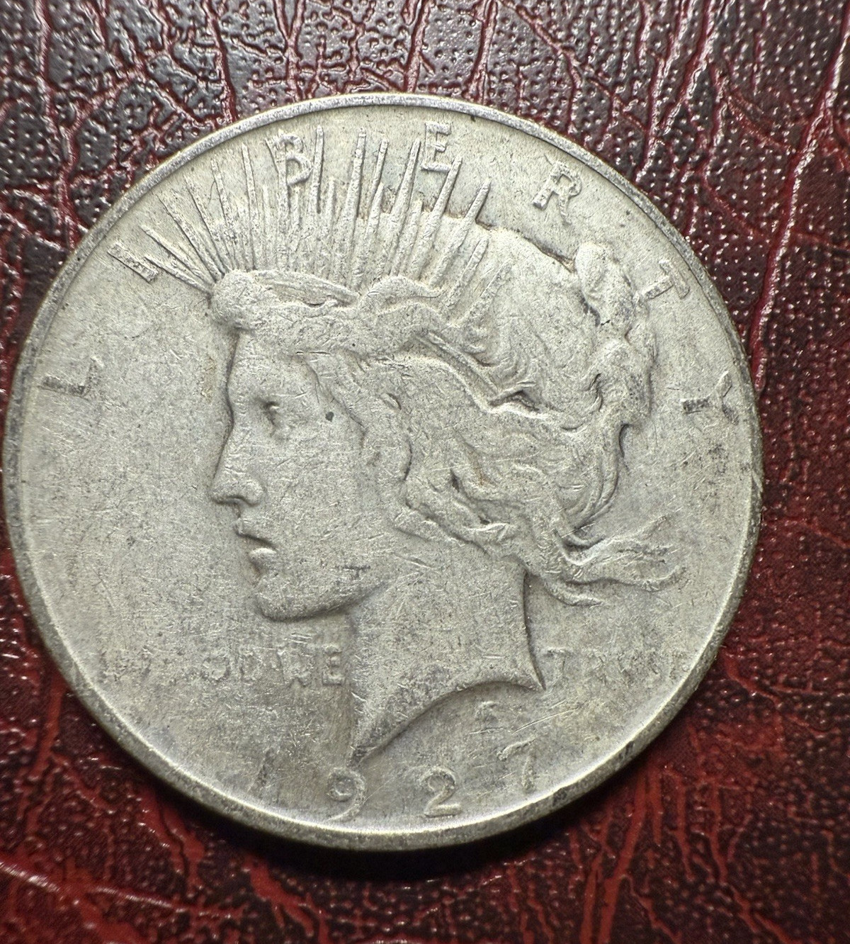 1927-D Peace Silver Dollar Better Date Denver Mint 90% Silver $1 Coin