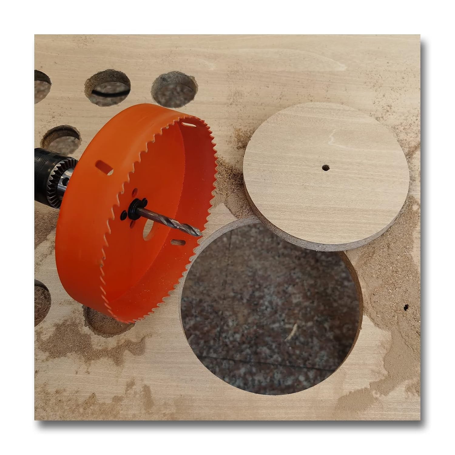 6 Inch Hole Saw with Arbor for Metal Wood and Plastic Cutting, 152Mm Bi-Metal Ho