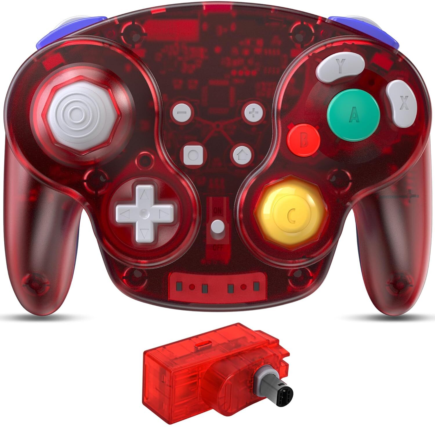 Wireless Gamecube GC Controller Rechargeable w/ Rumble for Nintendo Gamecube NGC