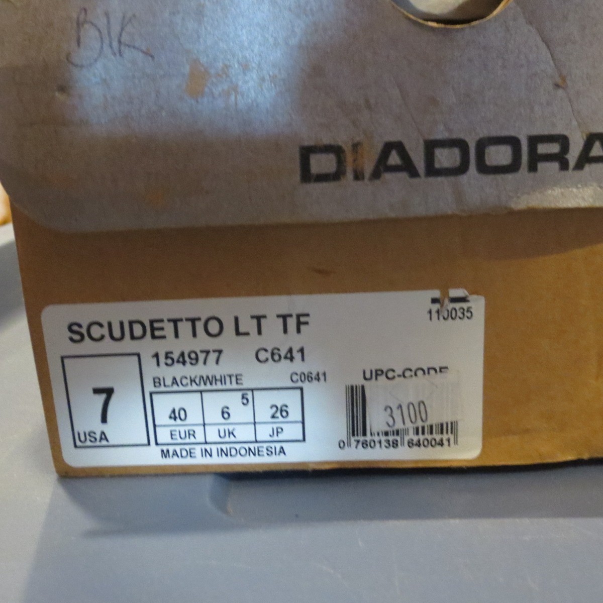 Diadora Scudetto LT TF Women 7 EUR 40 Indoor Soccer Cleats