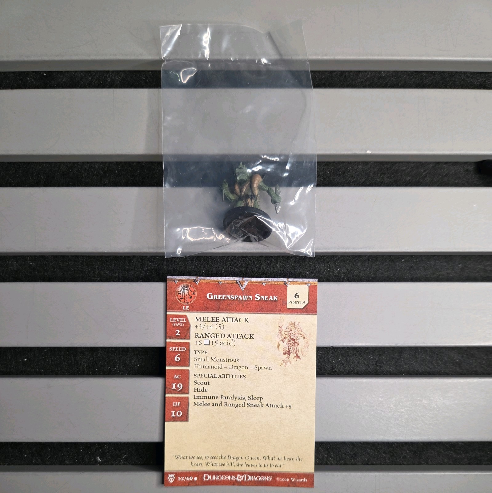 Dungeons & Dragons D&D Miniatures Blood War GREENSPAWN SNEAK #32 Sealed Bag
