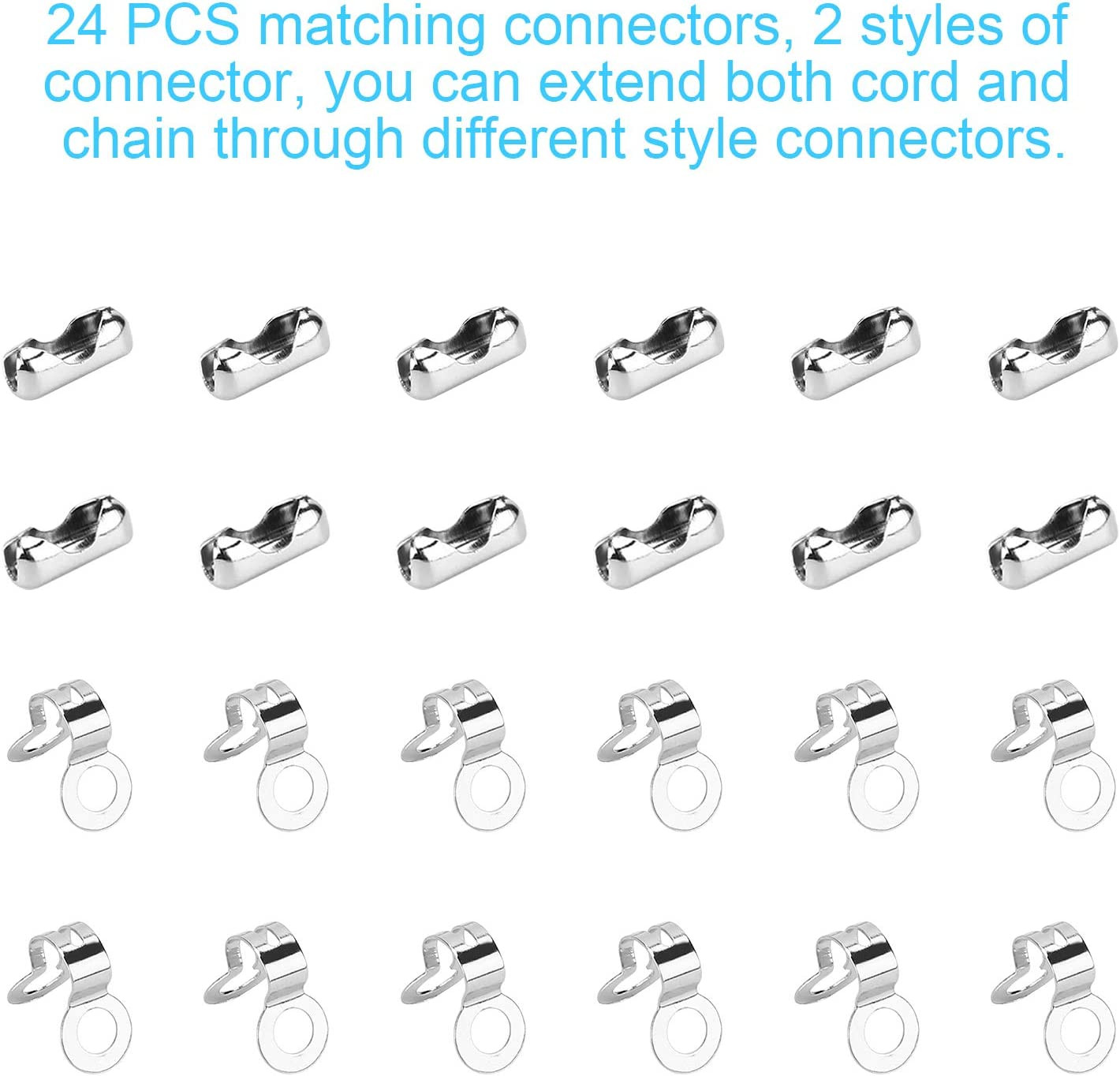 200 Inch Ceiling Fan Pull Chain, (Upgrade Rust Proof) 3.2Mm Beaded Pull Chains E