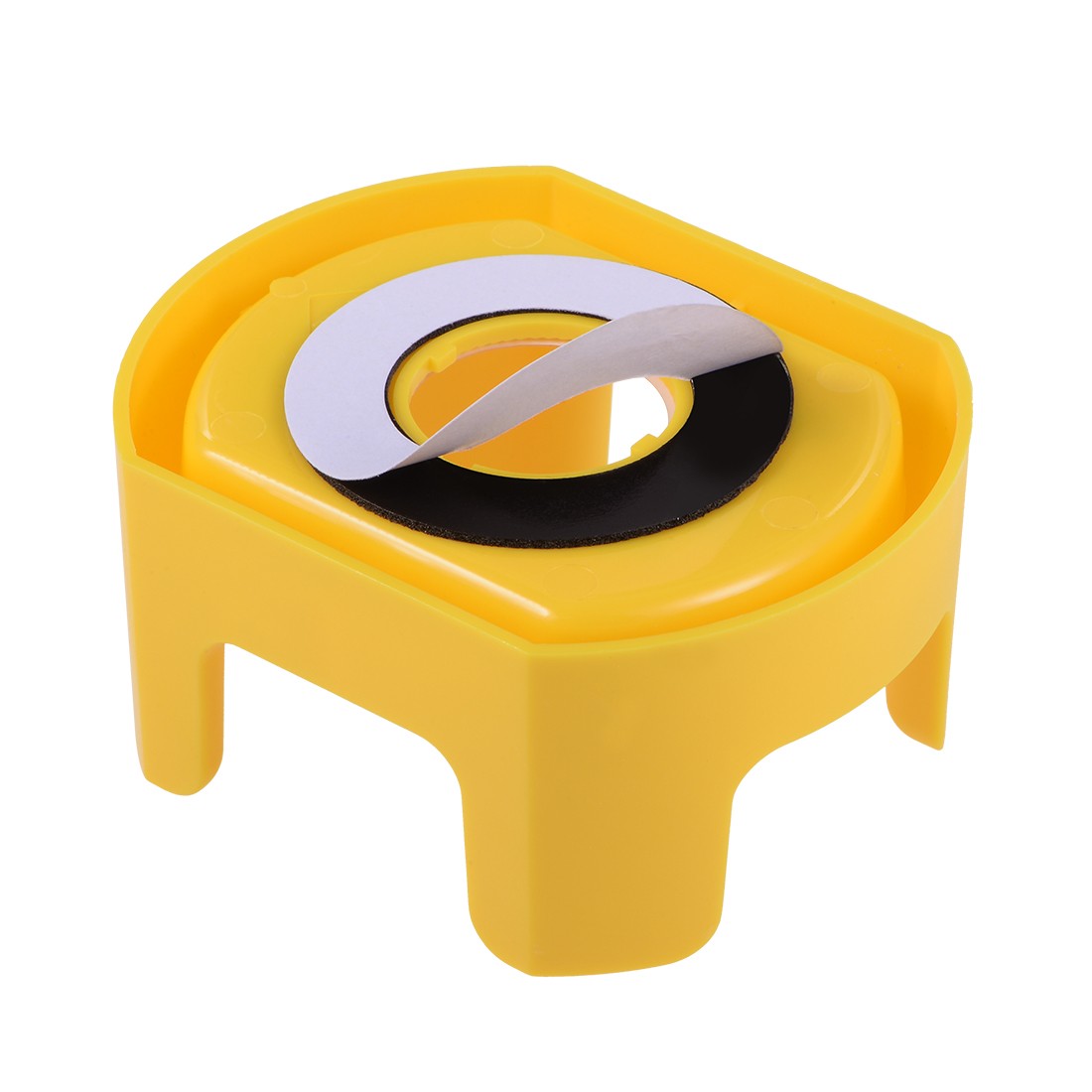 25mm Push Switch Button Protective Cover With Warning Circle Yellow 2pcs