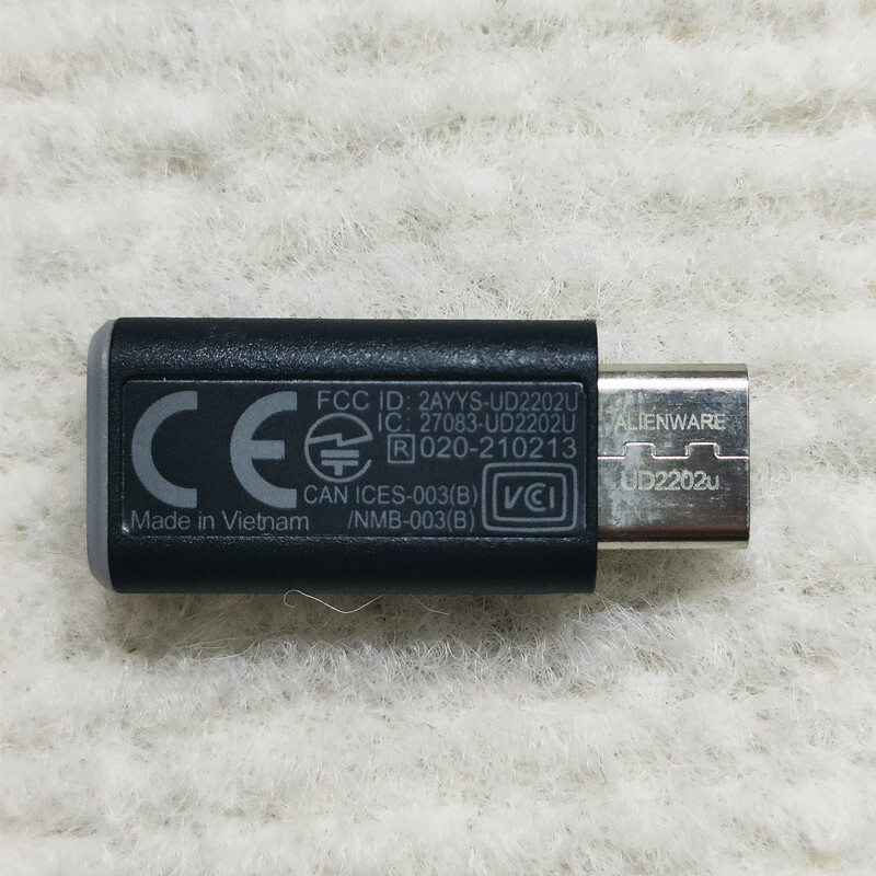 Wireless Headphone USB Dongle Receiver Adapter For DELL Alienware aw920H