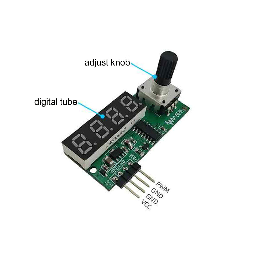3.3-30V PWM Frequency Duty Cycle 10HZ-150KHZ Adjustable Digital Display Module