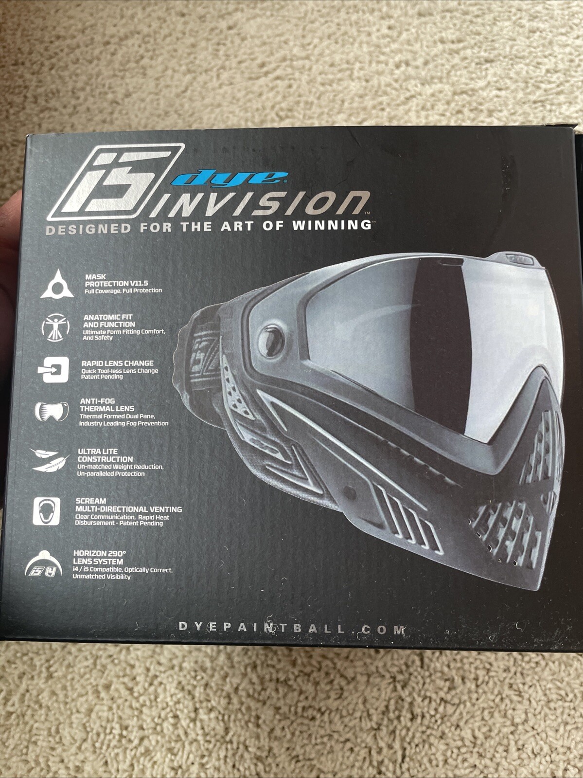dye airsoft mask I5
