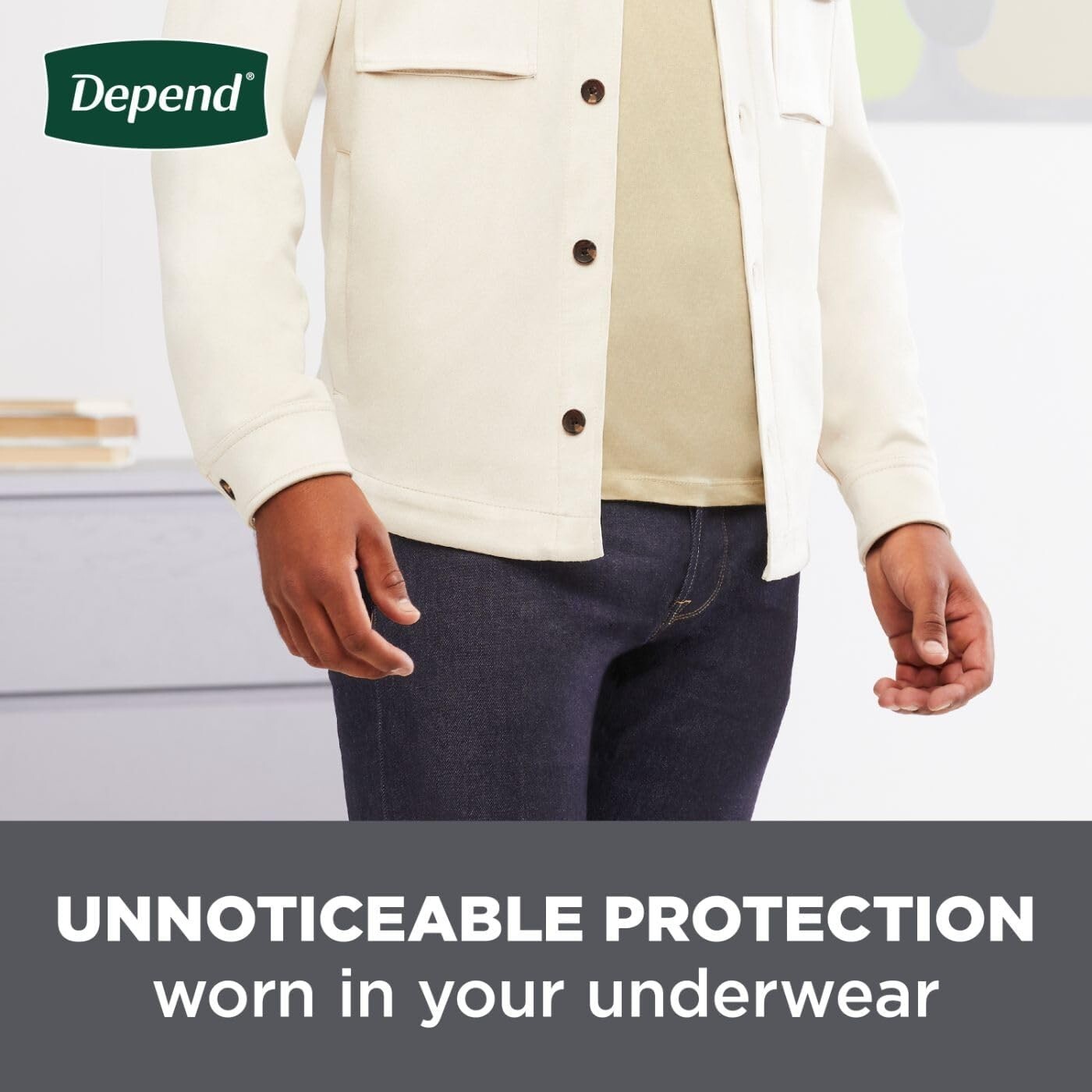 Depend Incontinence Guards/Bladder Control Pads for Men, Maximum Absorbency, 104