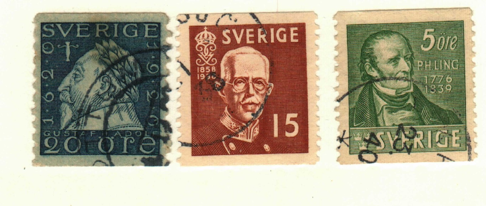 Sweden #140, 164, 290 used
