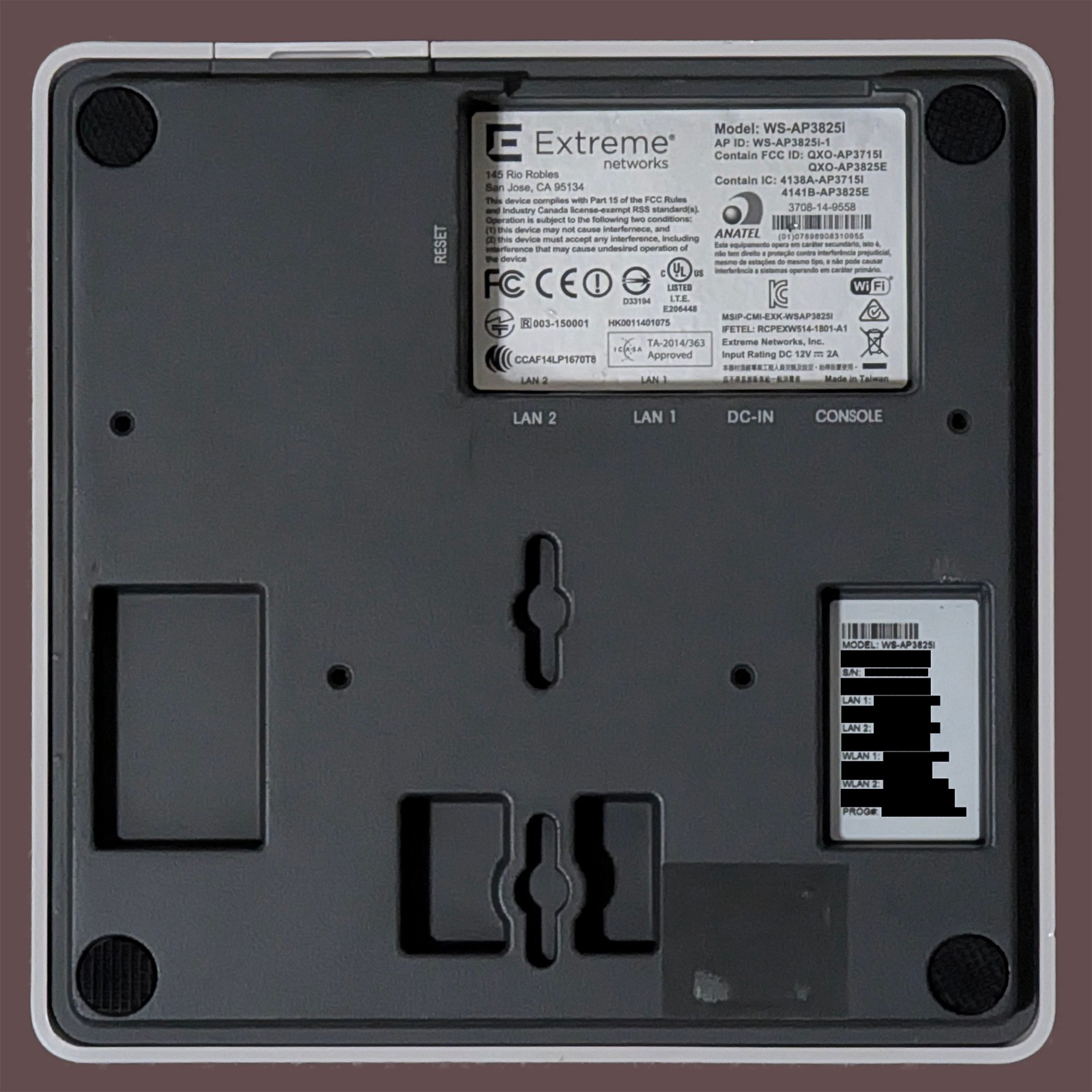Extreme Networks WS-AP3825i Access Point Router Running OpenWRT 24
