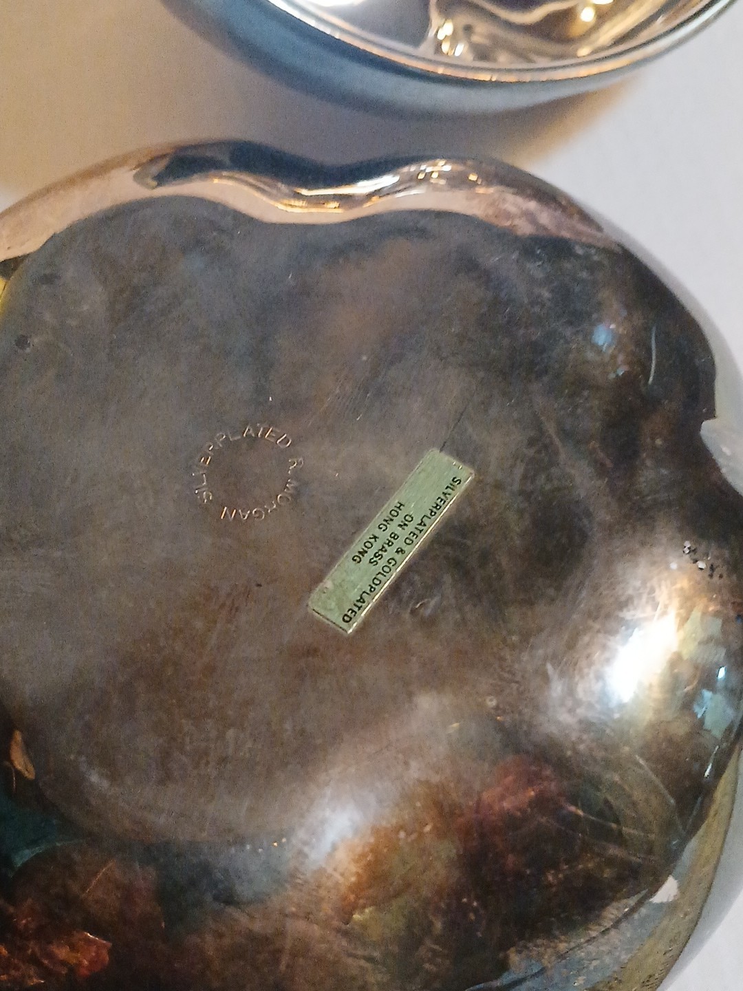 Silver Plated Gold Plated Apple Trinket Box Large