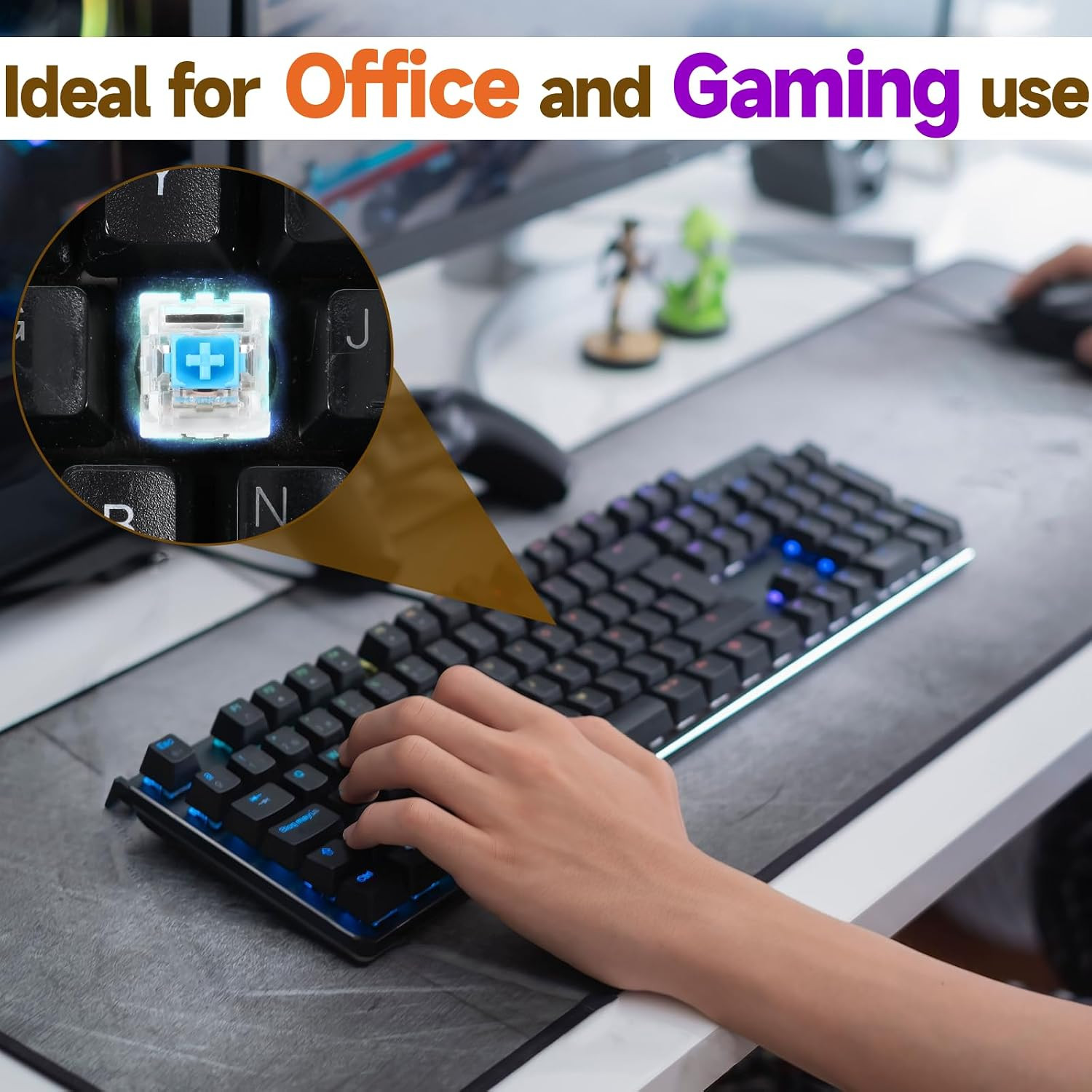 3D Printer Clicker Insert 50 PCS Mechanical Keyboard Switches Clickers for 3D Pr
