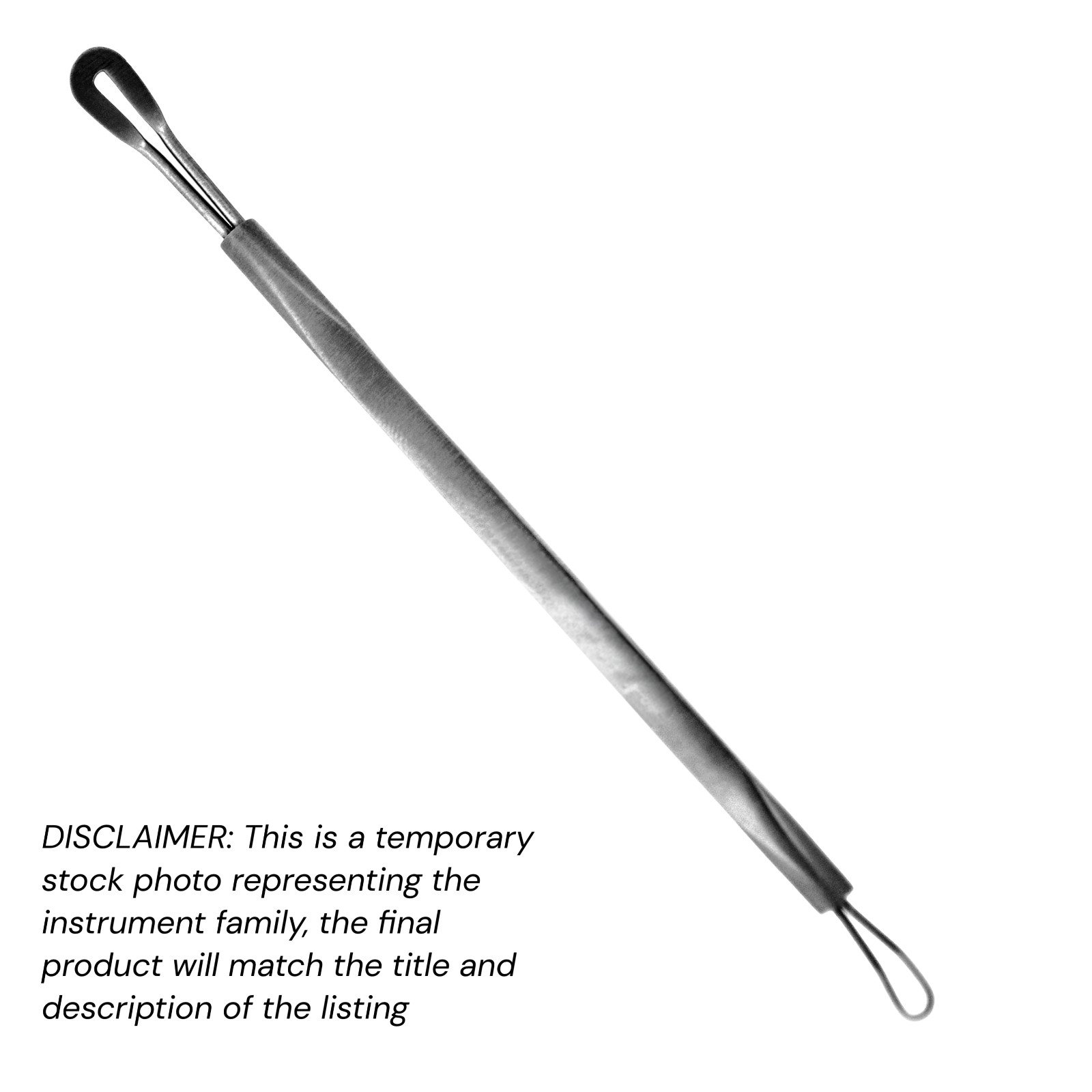 2x Comedone Extractors, Flat/Wire End Expressor (3x10/5x19 mm), 4", Econ