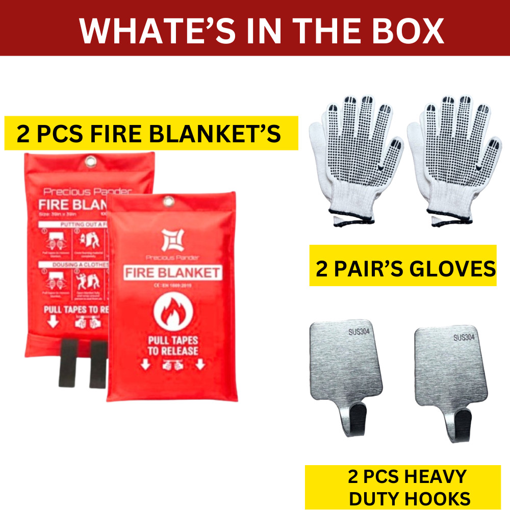 Fire Blanket - Premium Home Fire Emergency Extinguisher Blankets - Wholesale