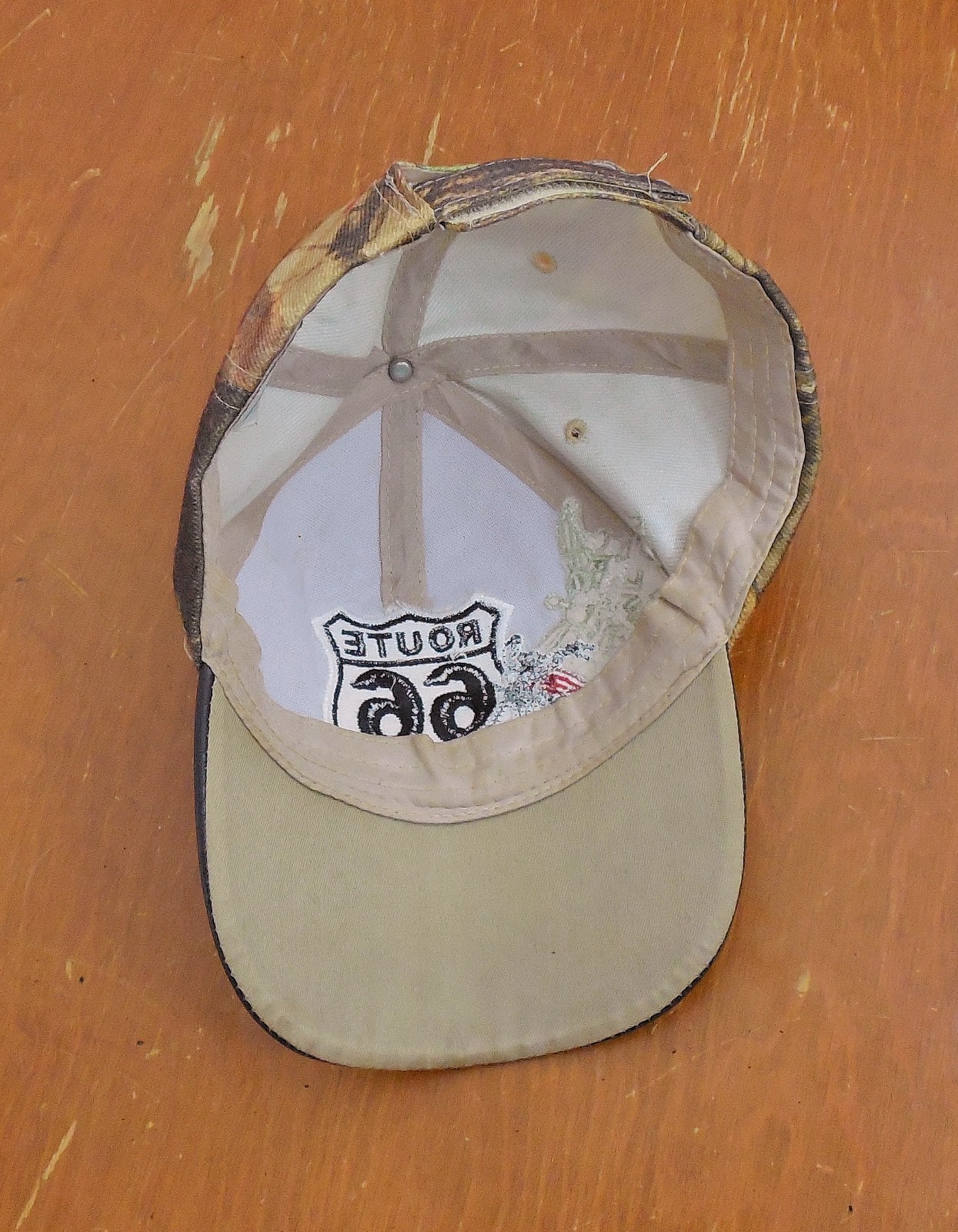 Mens Camo Baseball Cap Hat Adjustable Route 66 Real Time
