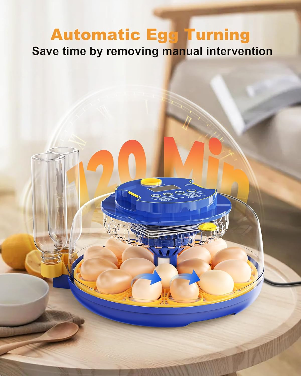 18 Chicken Egg Incubators for Hatching Eggs: Egg Incubator with Automatic