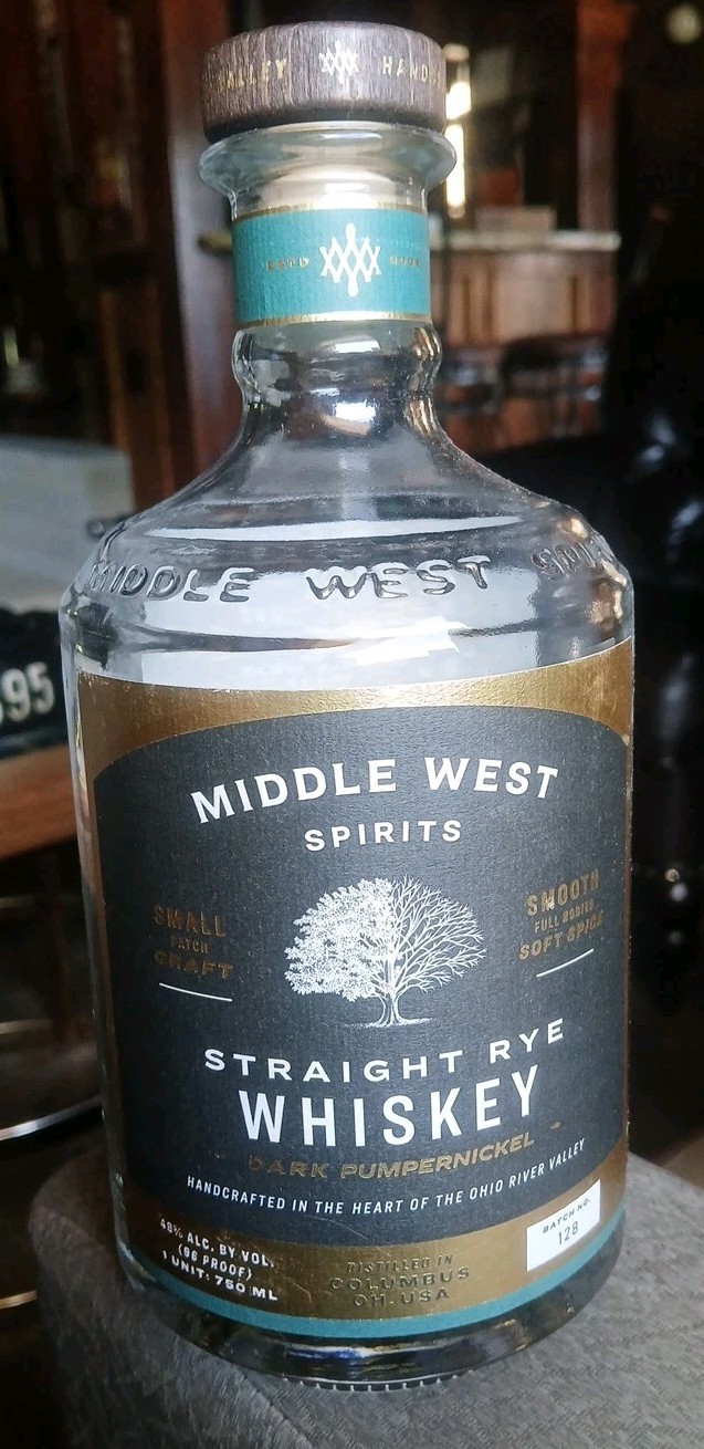 Middle West Spirits Whiskey Empty Bottle