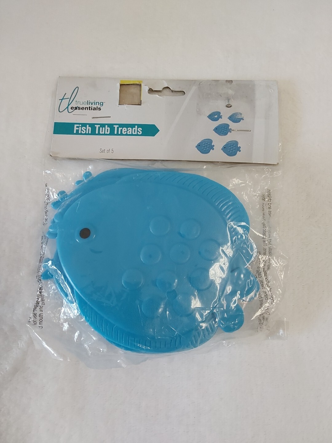True Living Essentials Blue Fish Tub Threads Set Of 5 BNWT!