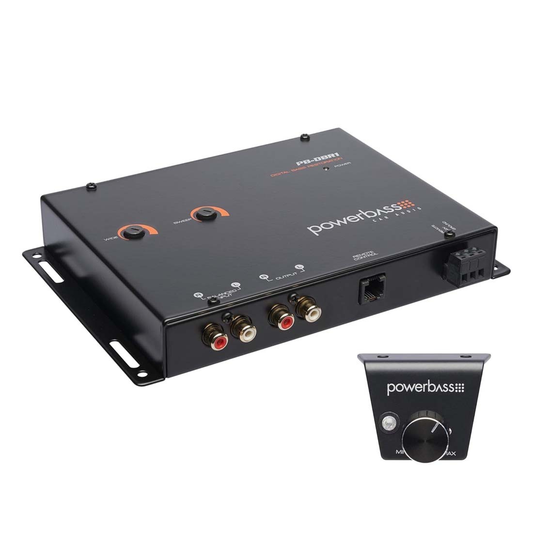 PowerBass PB-DBR1 Digital Bass Restoration Processor w/ Remote Control Knob