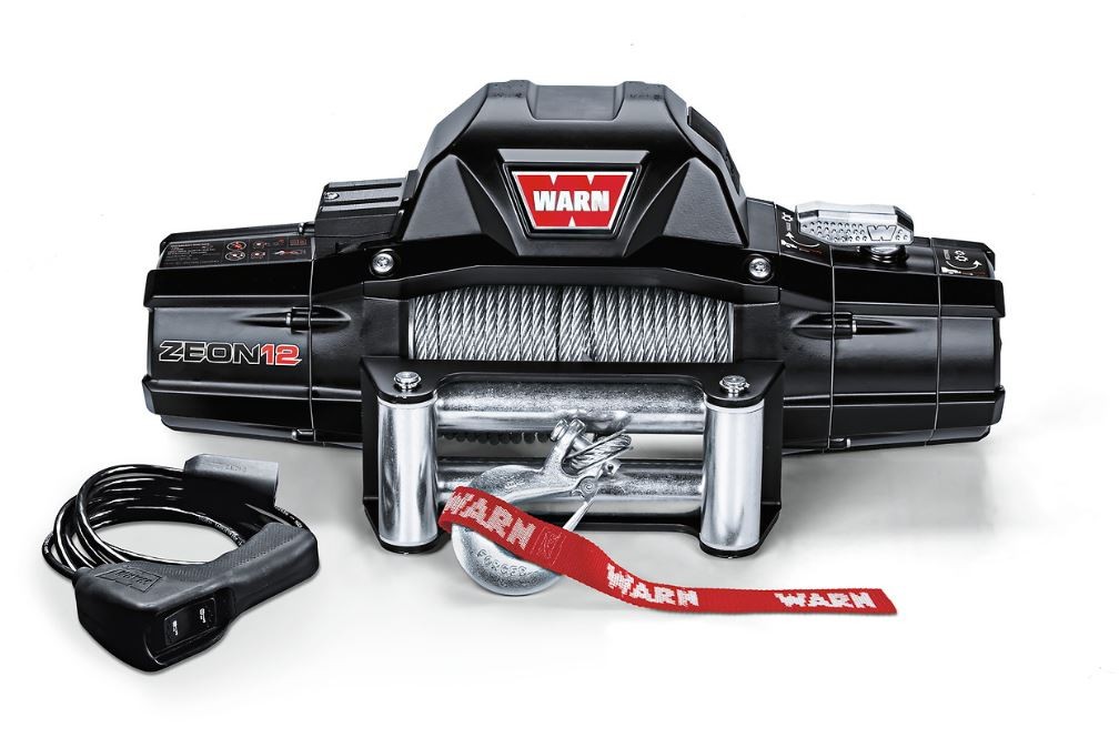 Warn 90666 Vehicle Mounted Vehicle Recovery Winch 12000 lb Line Pull Capacity