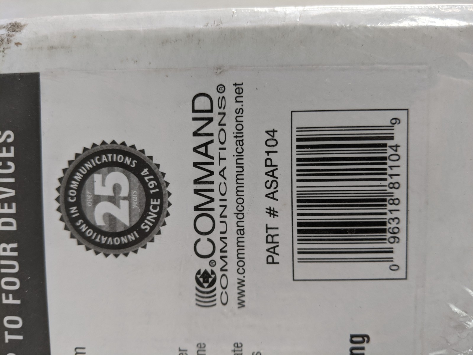 New COMMAND COMMUNICATIONS ASAP104 4-Port Advanced Voice/Data Swiitching System