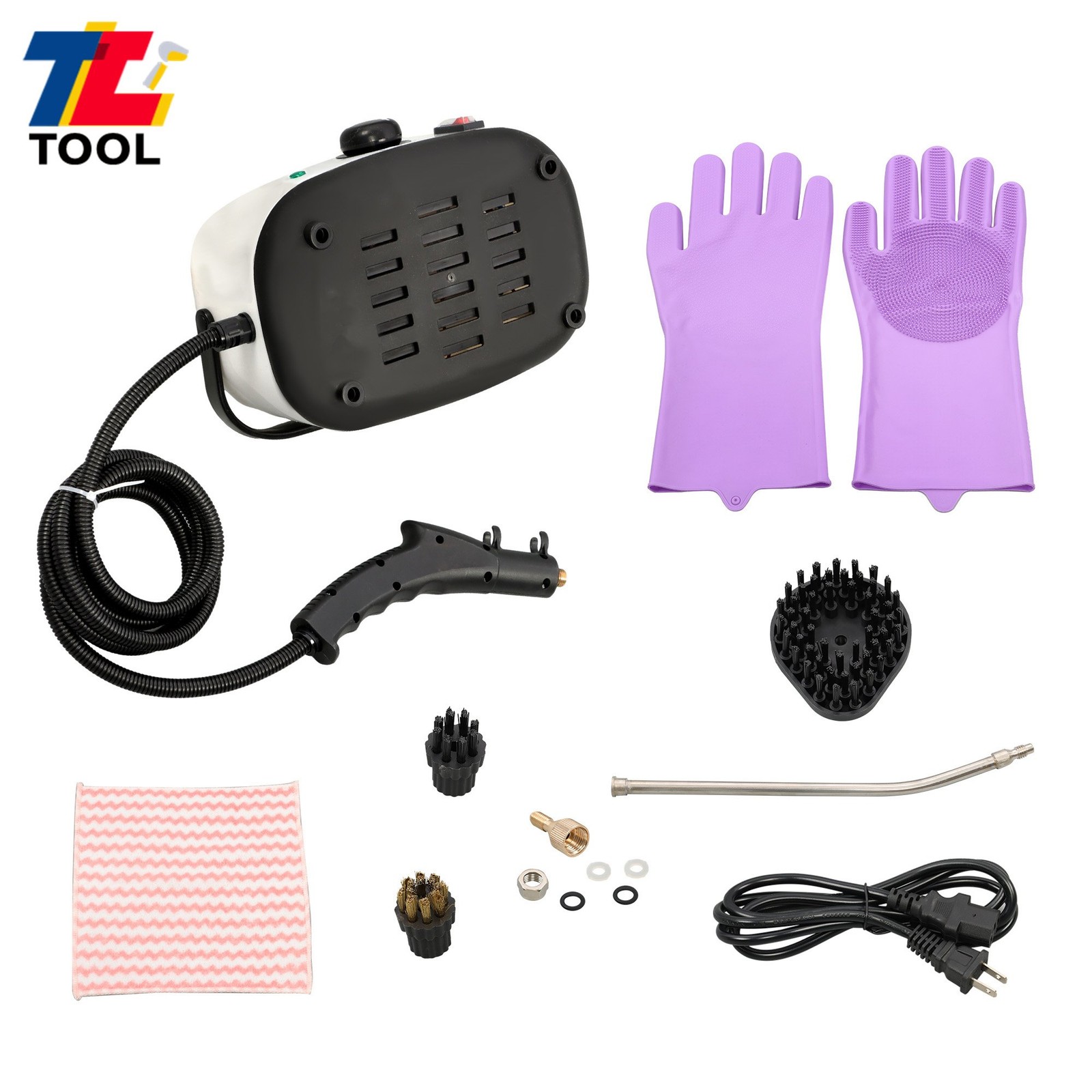Fast 3-Min Heat Steam Cleaner 1500ml for Kitchen Grease&RV Bathroom Mold Removal