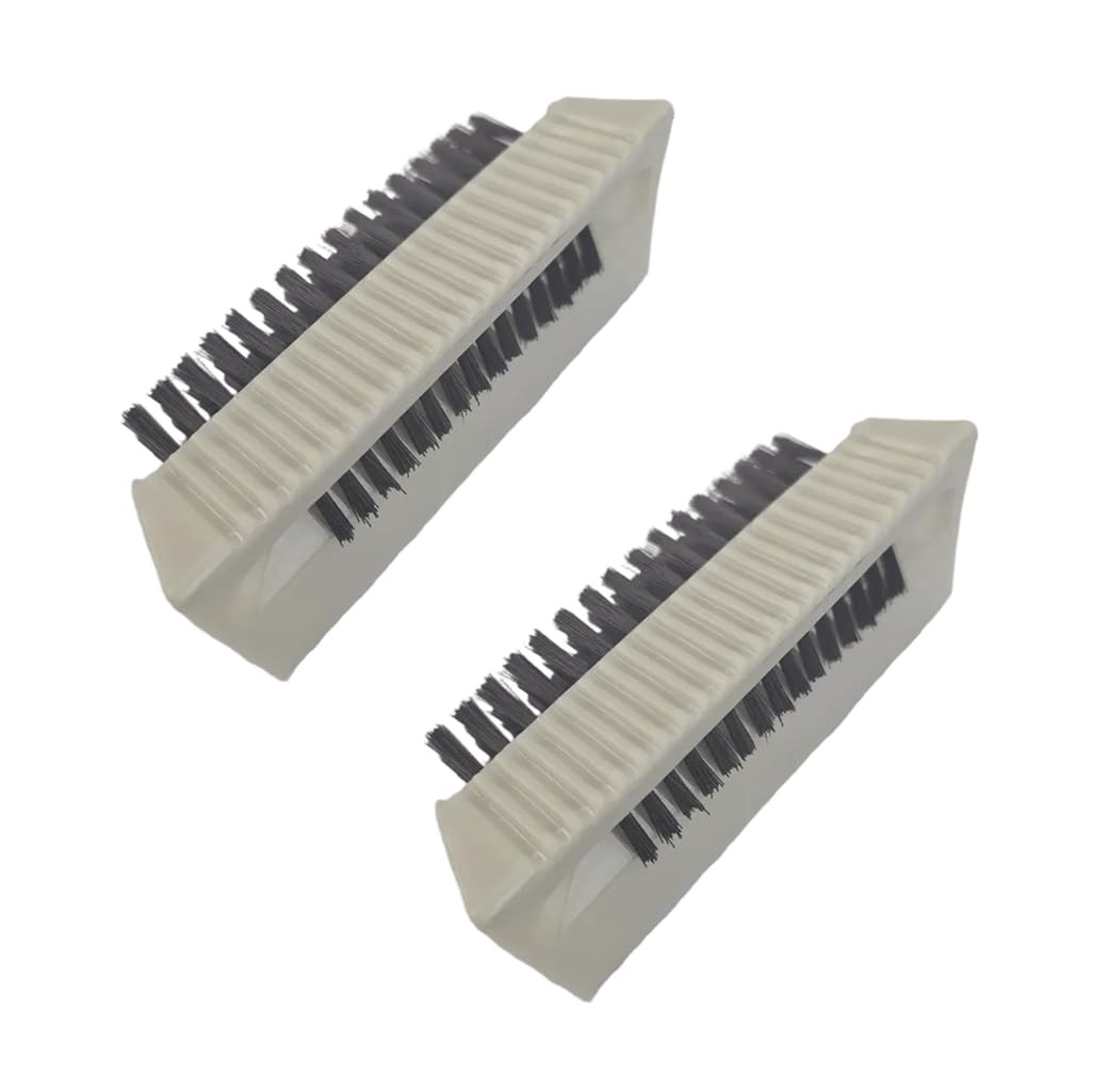 2PCS Nail Brush Surgical Scrub Brushes Two-Sided Stiff Hand and Grey
