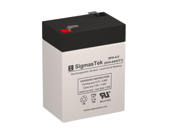 SigmasTek Battery Replacement for Long Way LW-3FM4 SLA AGM Rechargeable 6V 4.5Ah
